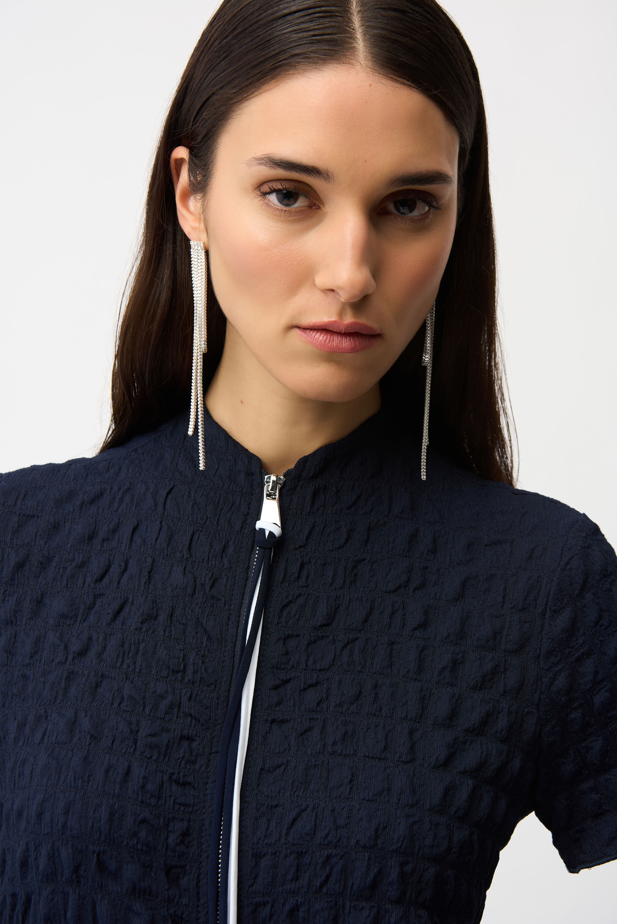 Waffle Texture Bubble Midi Dress