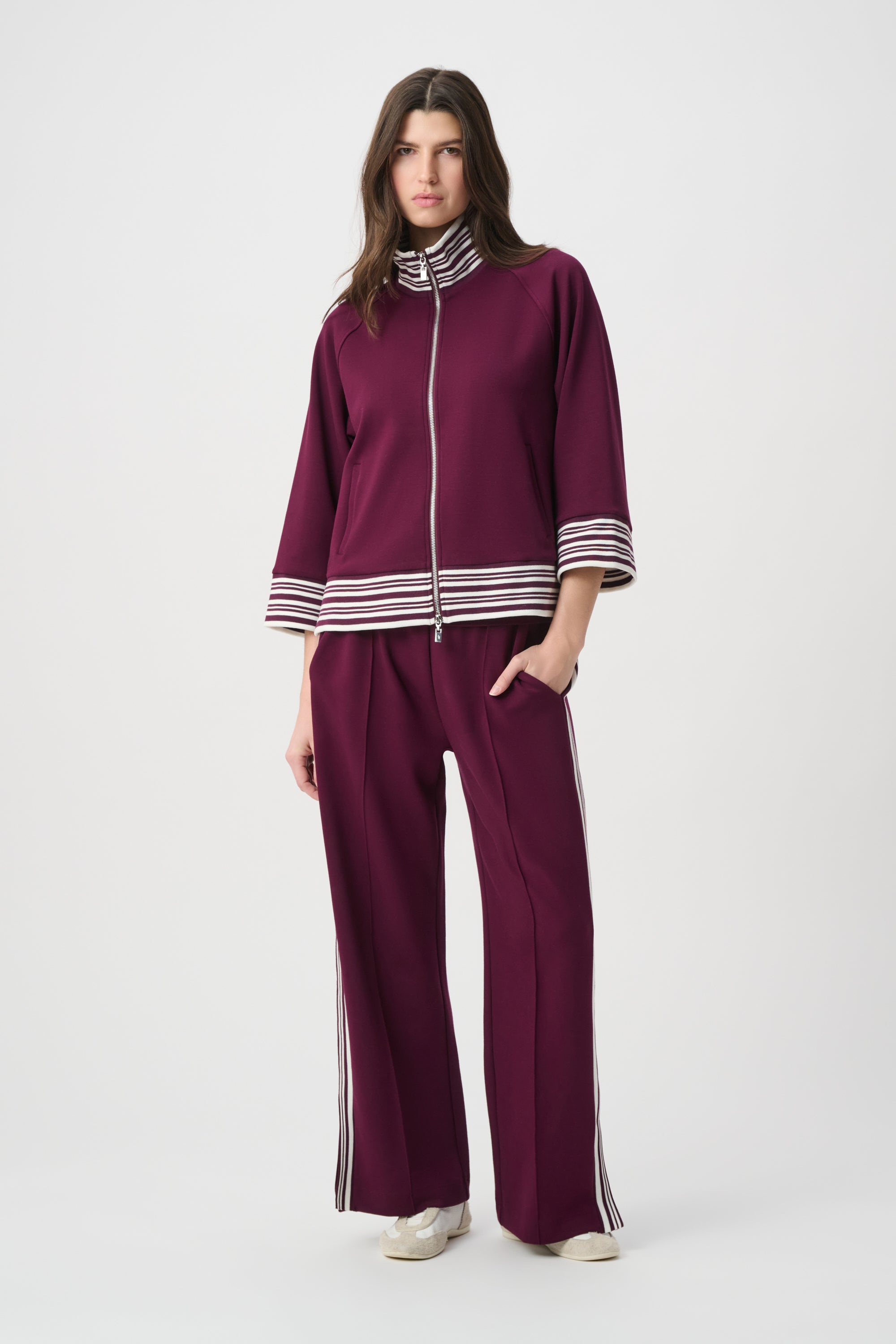 Zip Front Scuba Knit Jacket