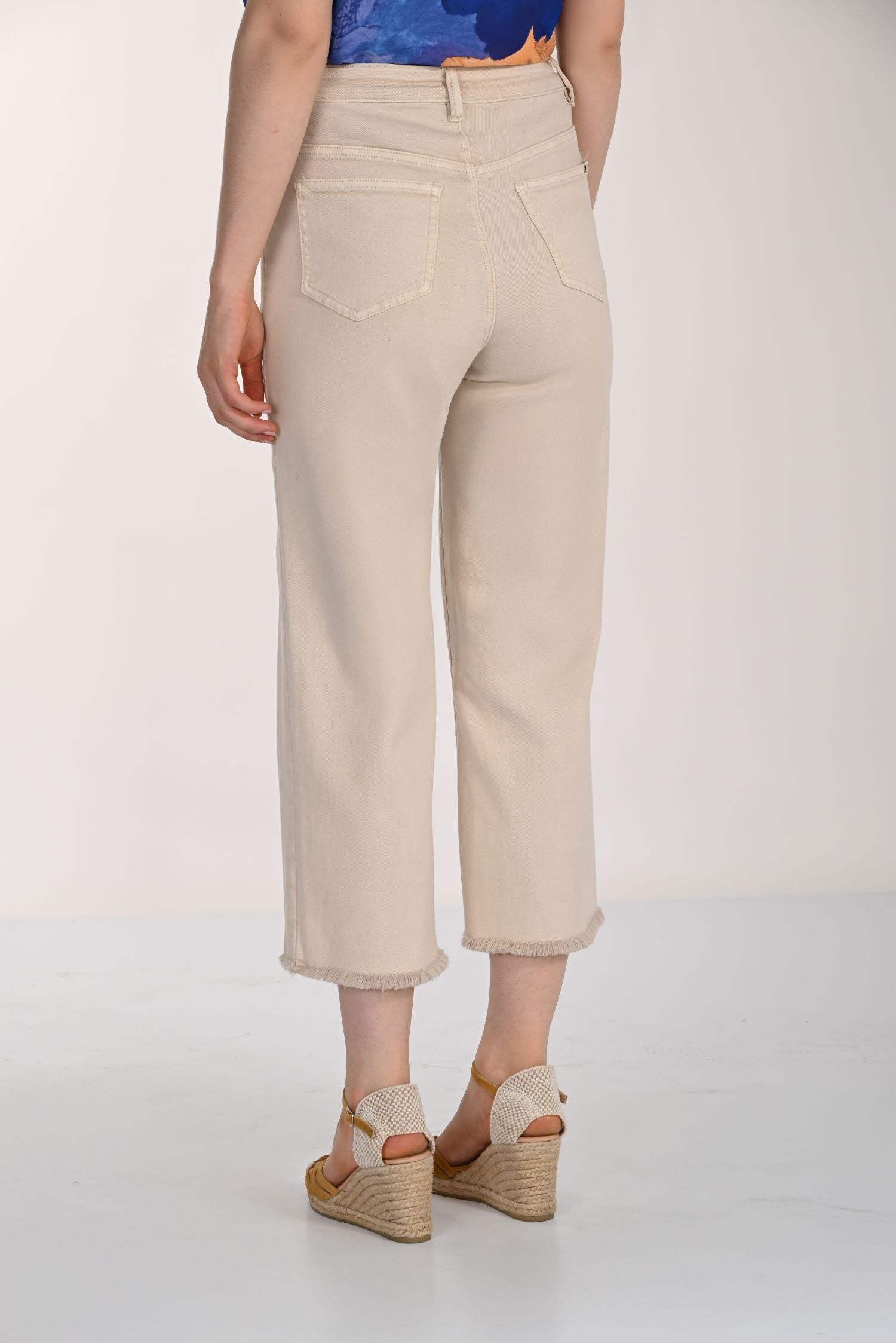 Wide Leg Front Slit Culotte