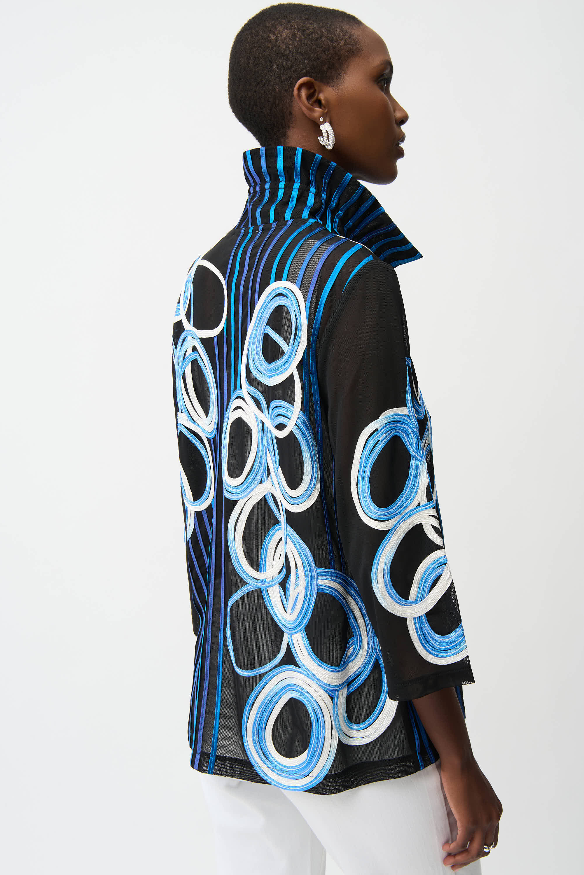 Soutache Circle Mesh Jacket