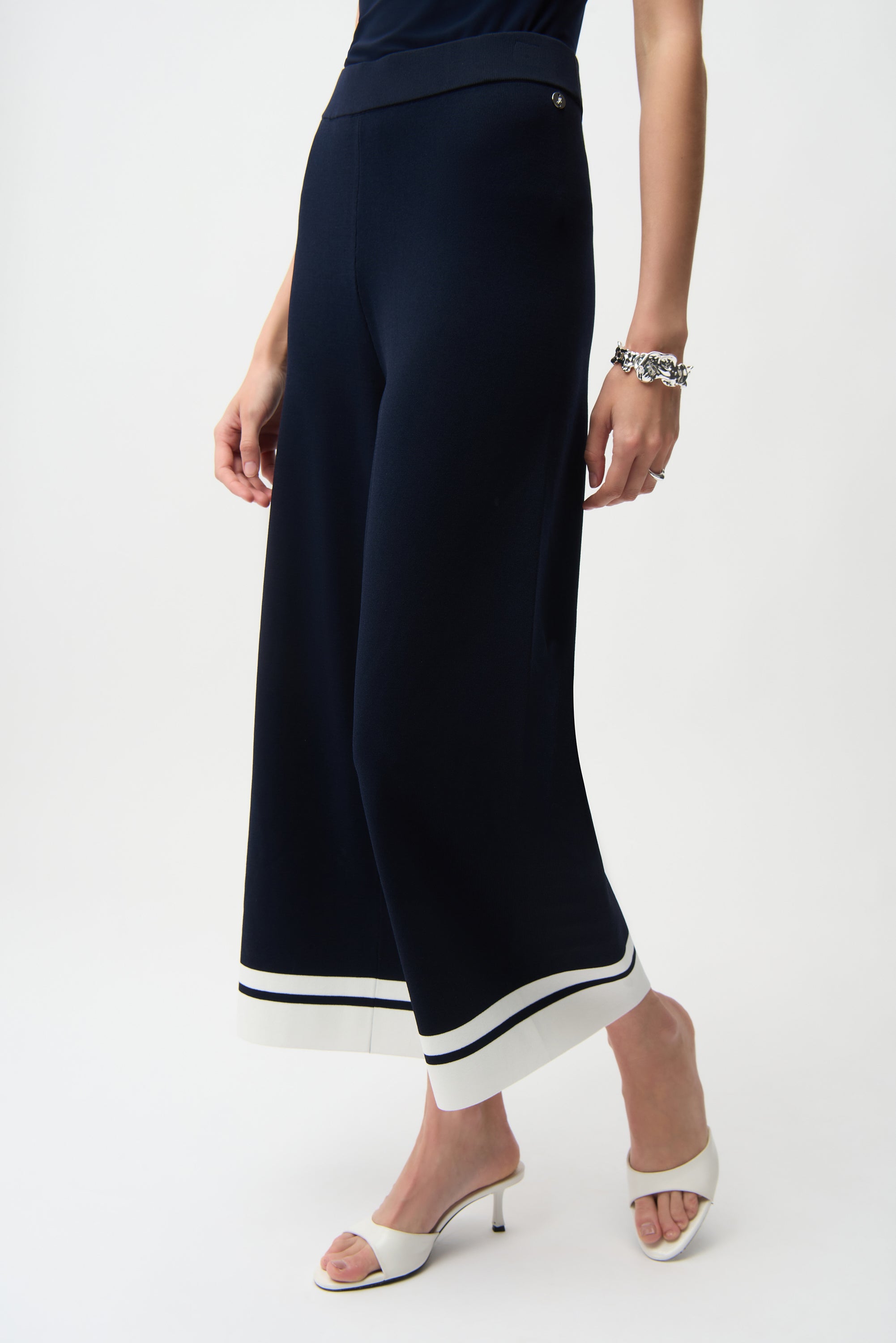 Color Block Knit Culotte