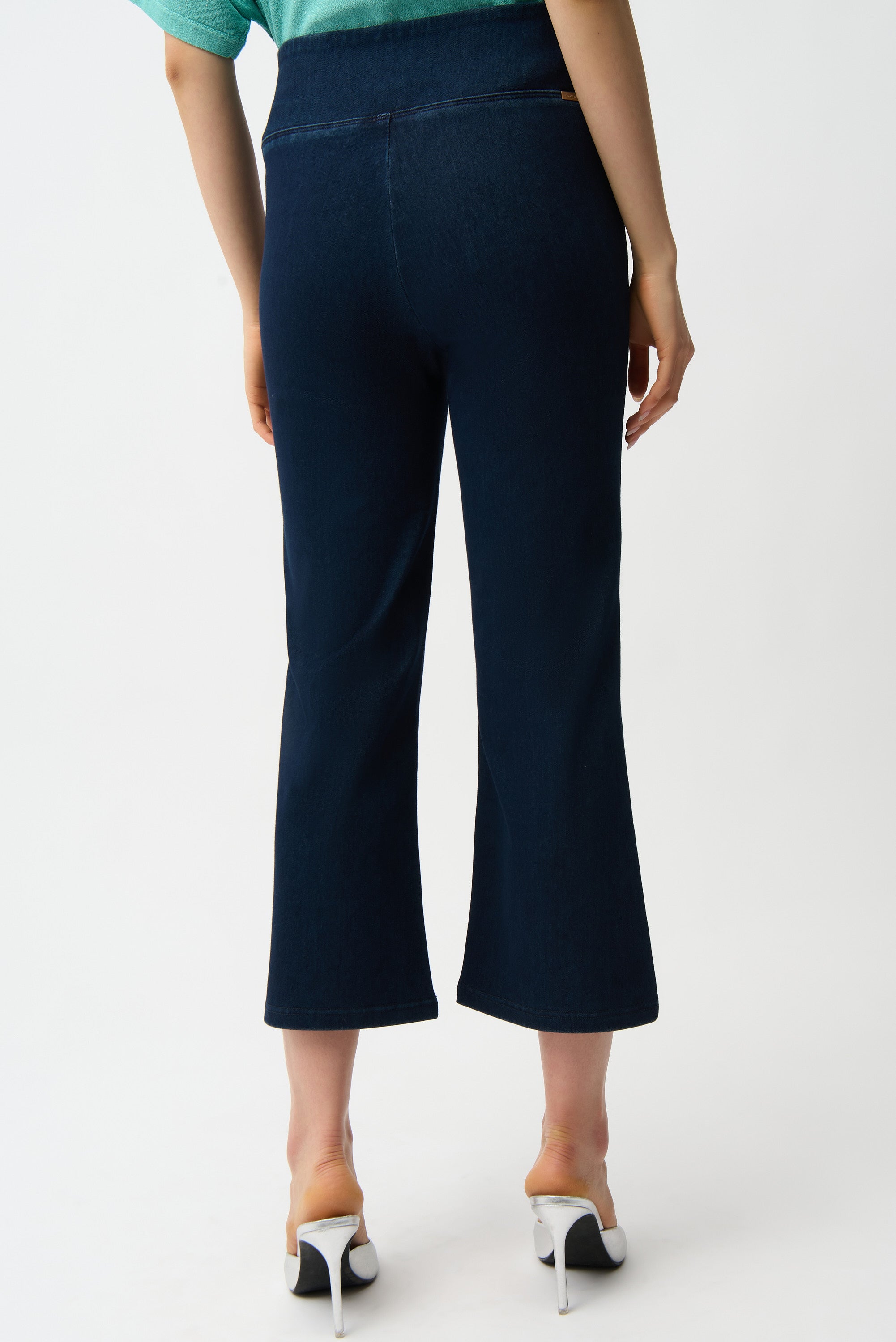 Boot Cut Denim Crop Pant