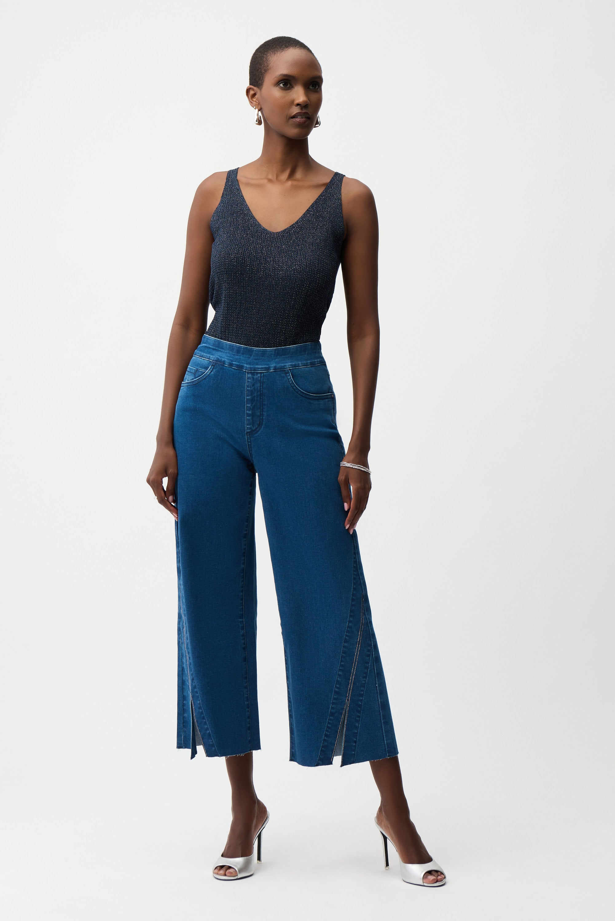 Wide Leg Denim Culotte
