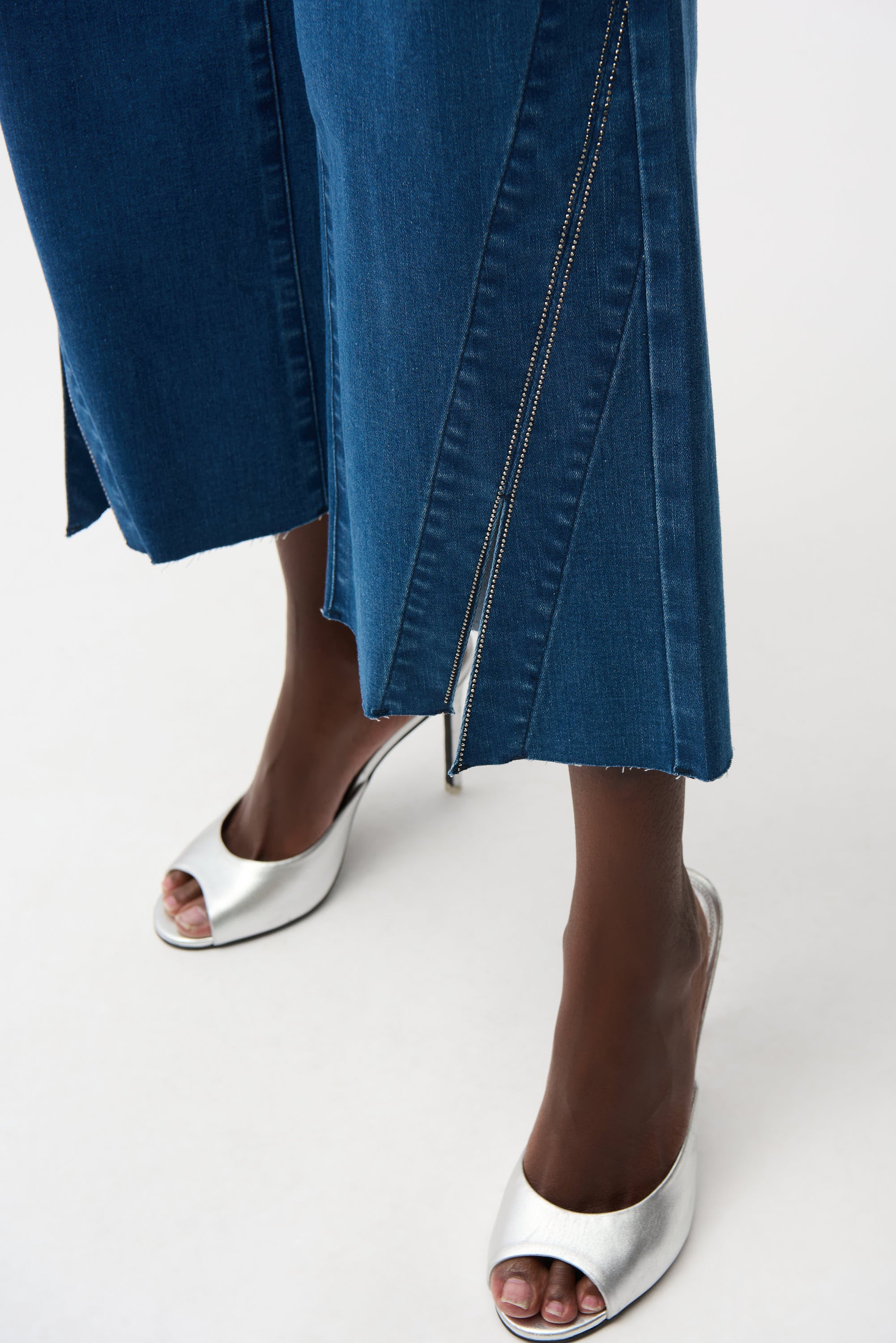 Wide Leg Denim Culotte