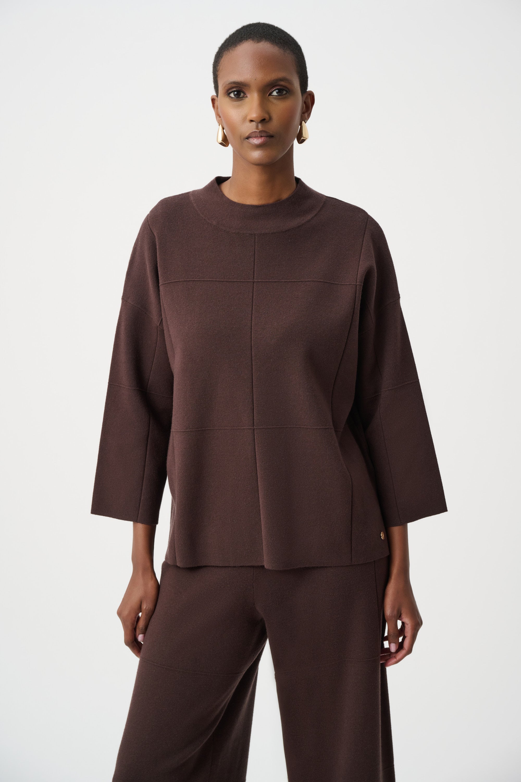 Mock Neck Knit Top