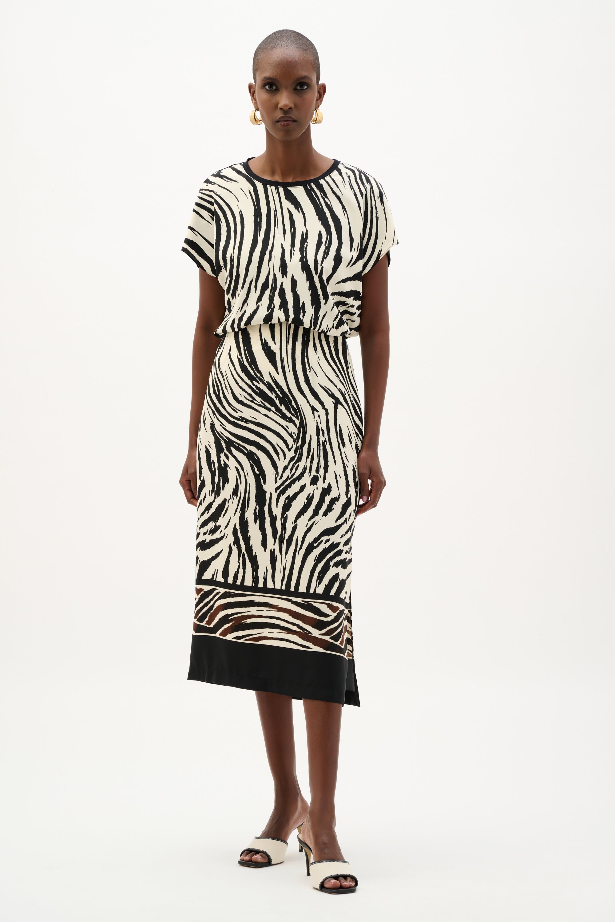 Animal Print Short Sleeve Top
