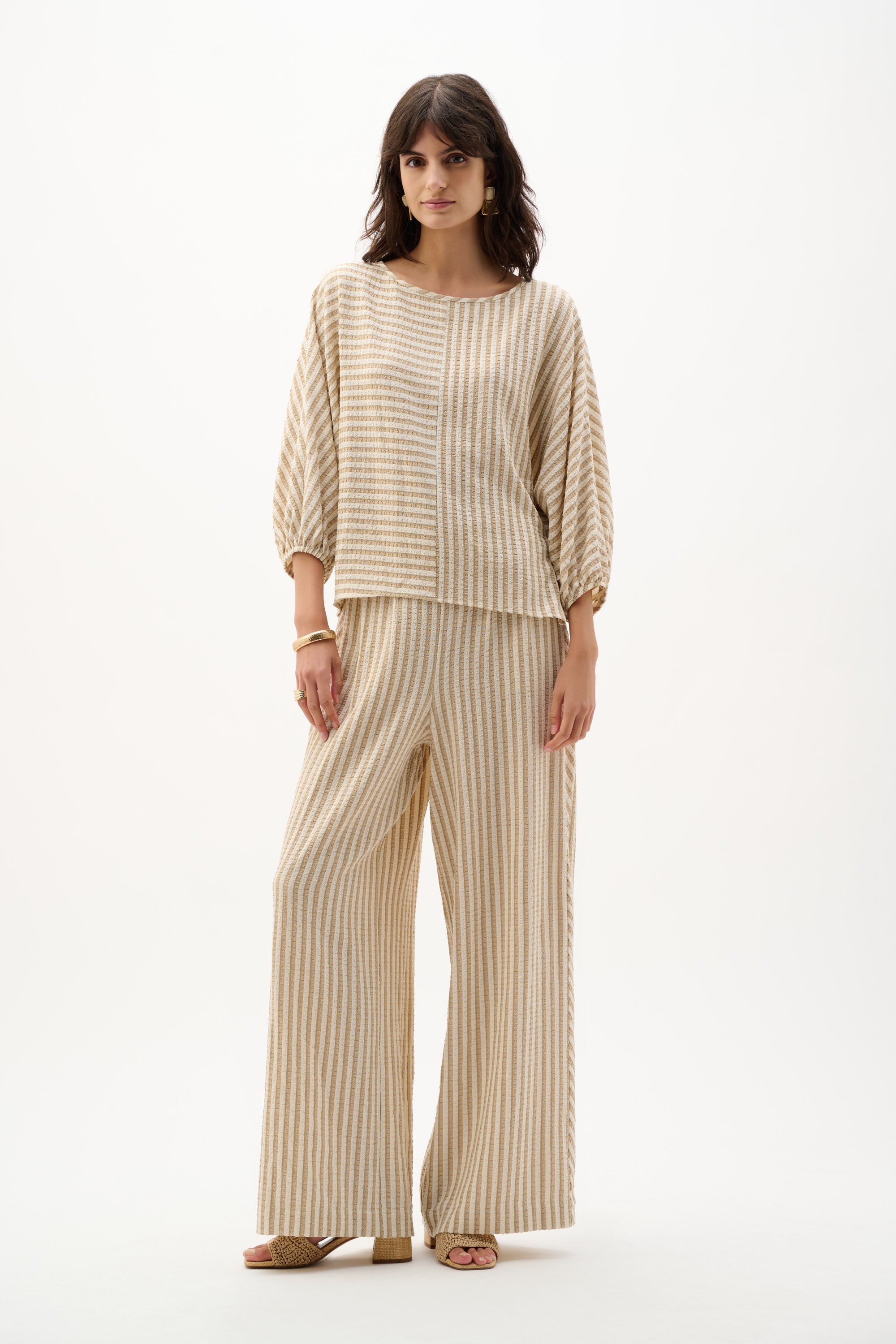 Stripe Seersucker Top