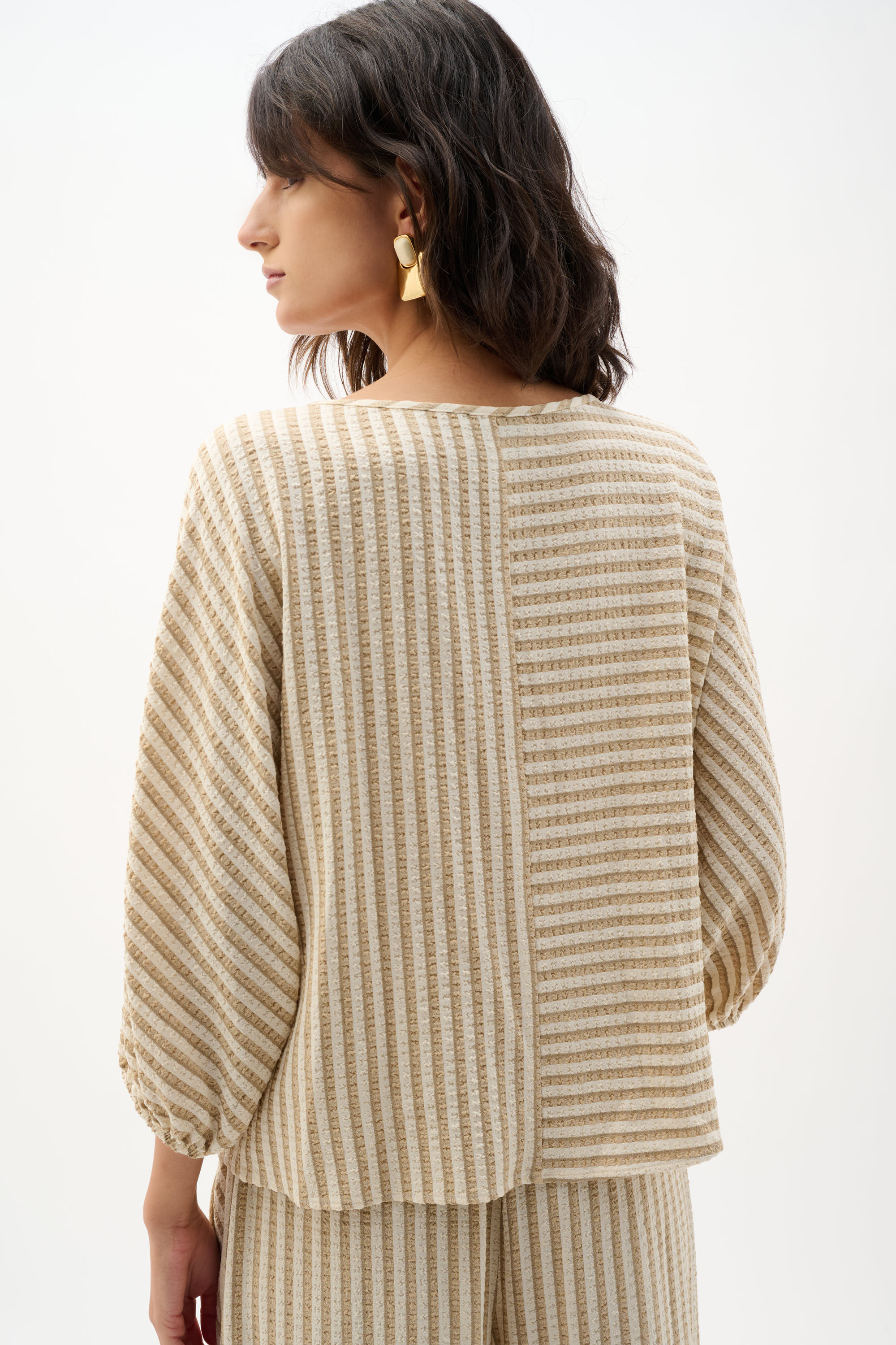 Stripe Seersucker Top