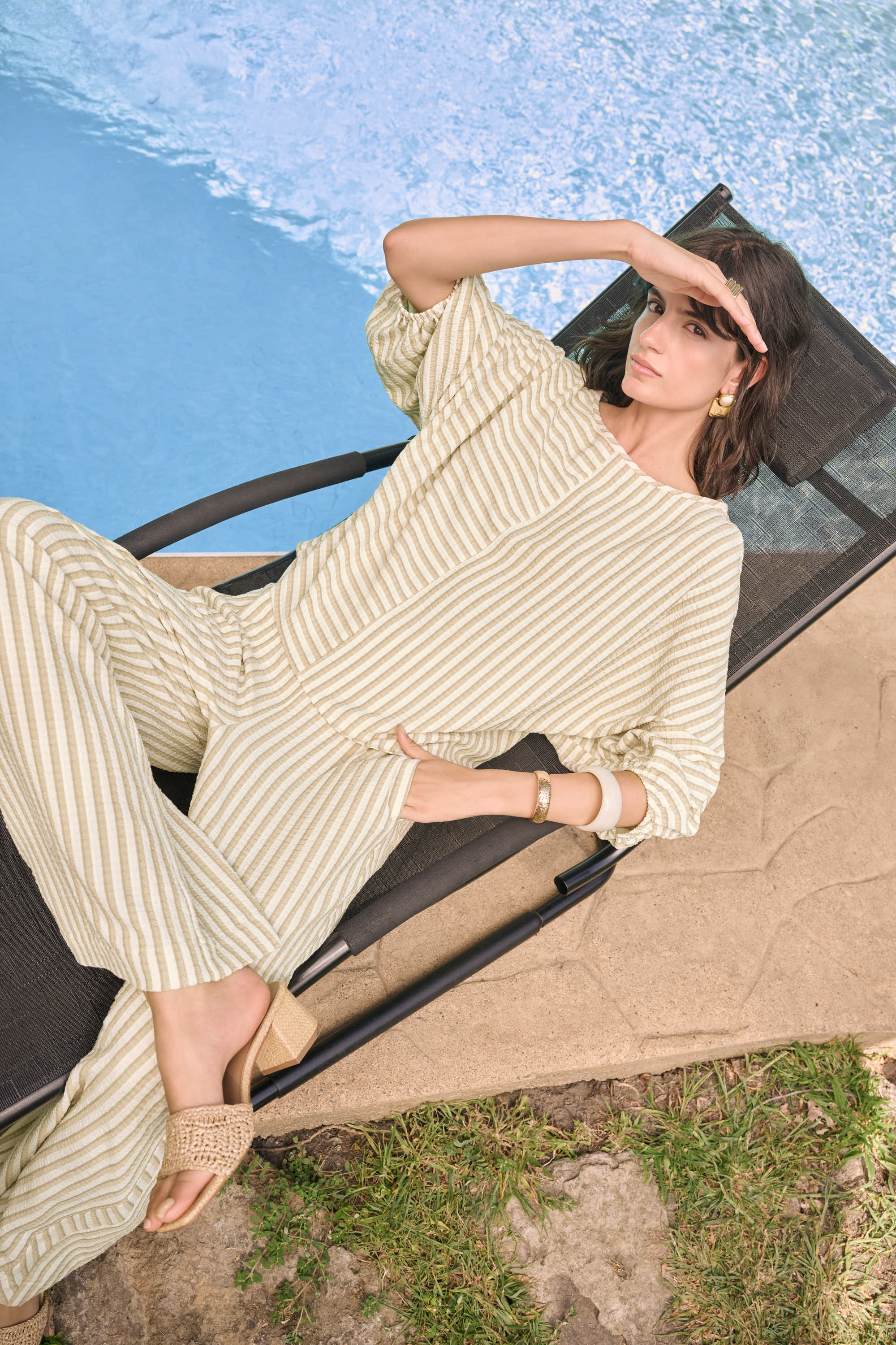 Stripe Seersucker Pant