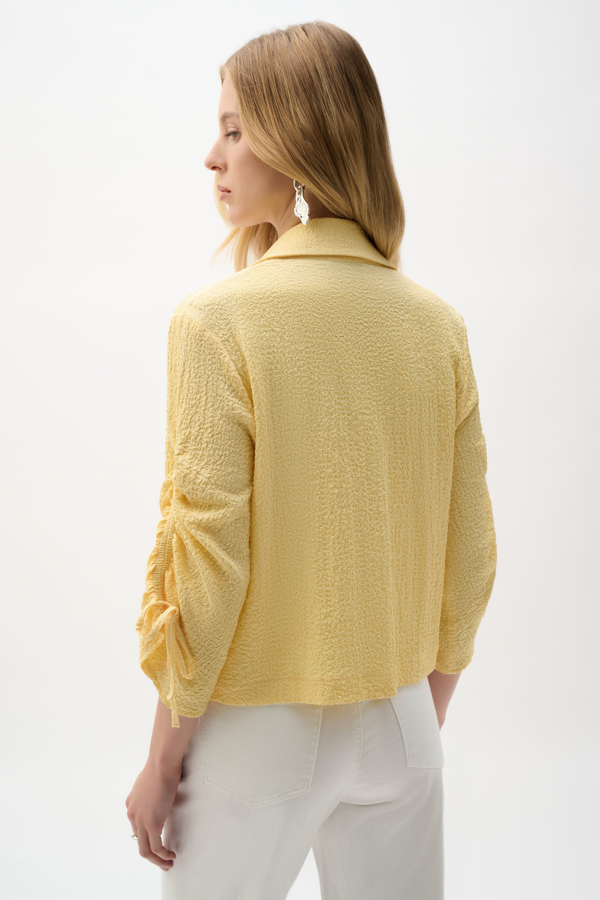 Pucker Jacquard Blazer