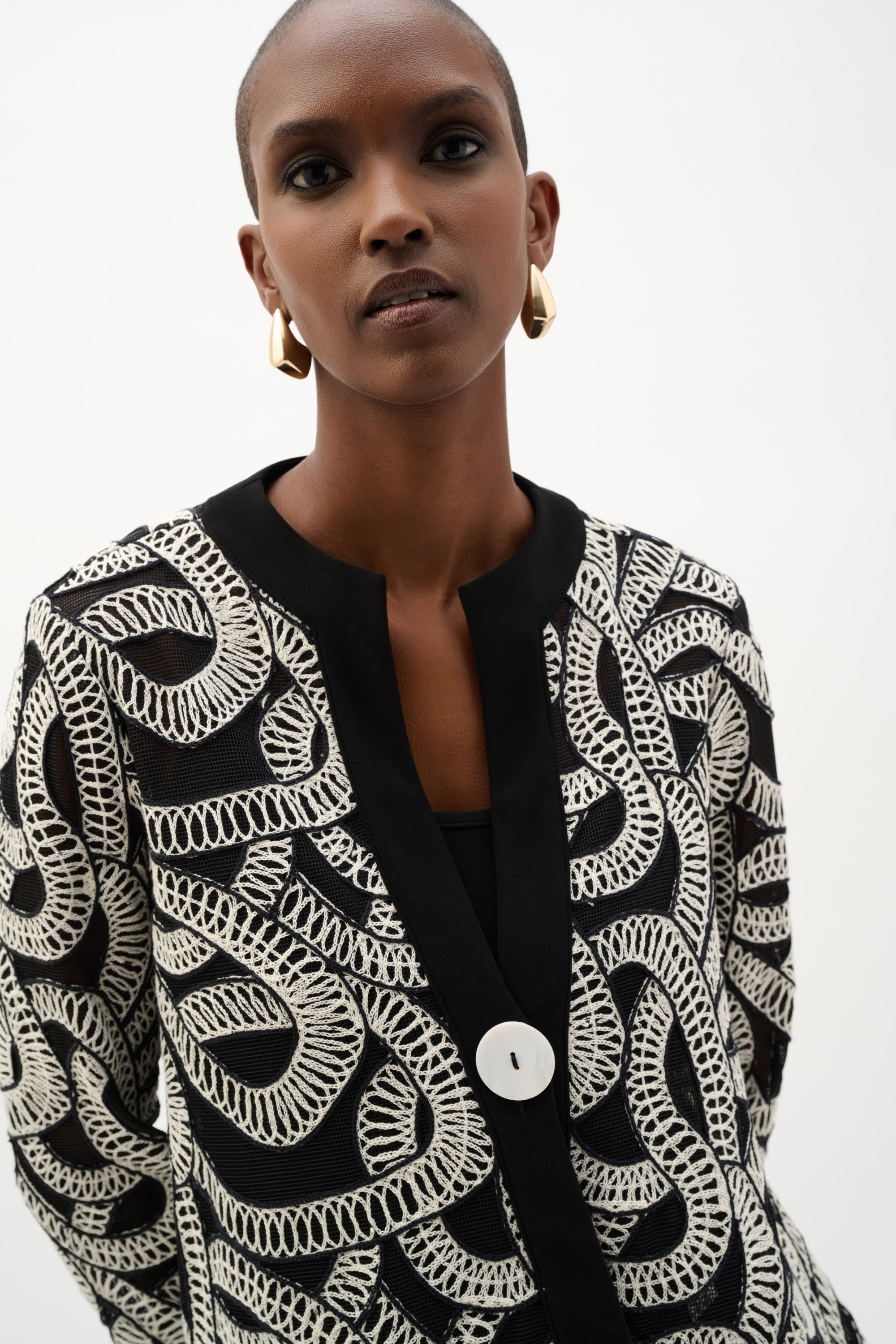 Loop Soutache Mesh Jacket