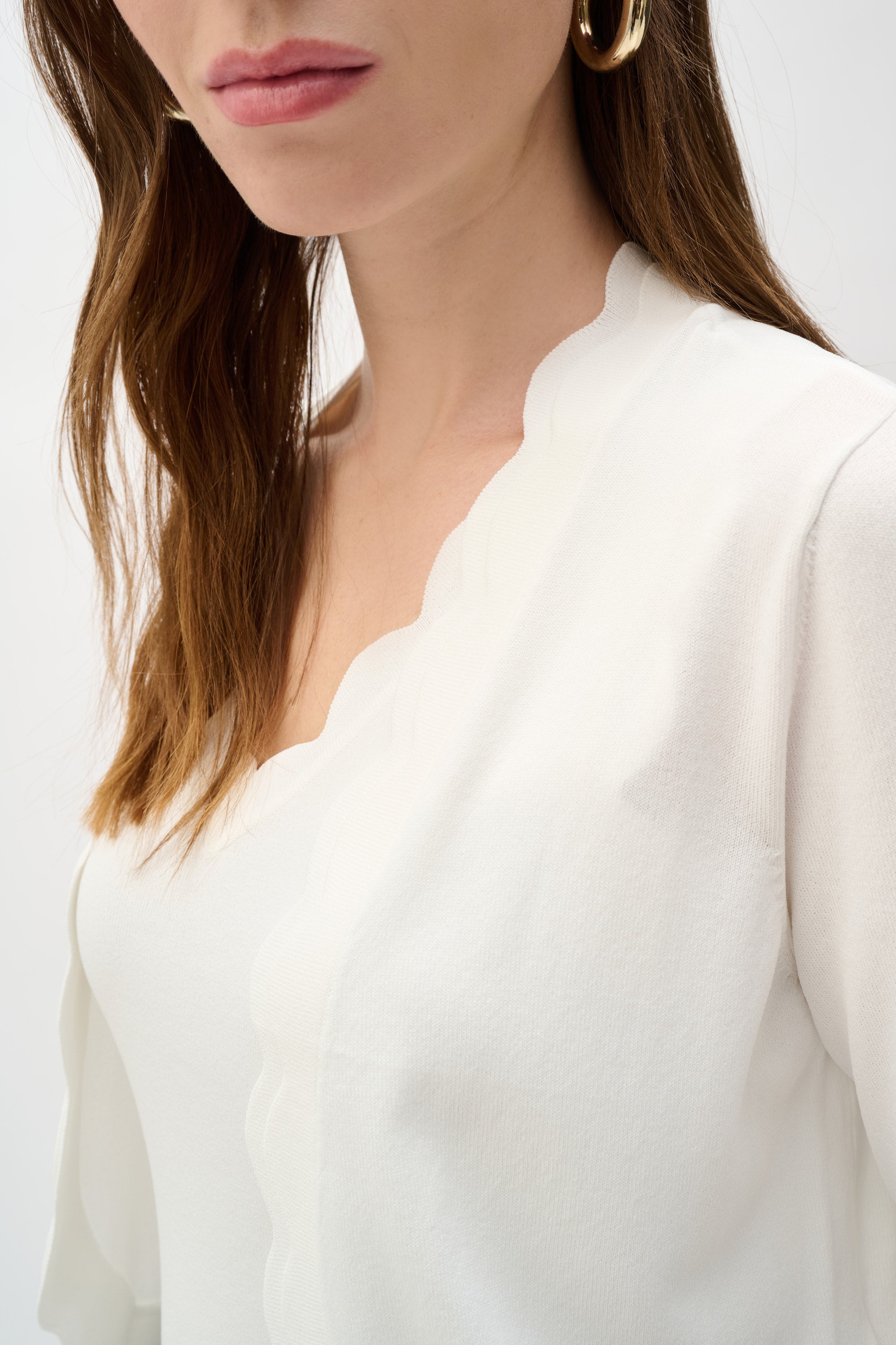 Scallop Edge Knit Bolero