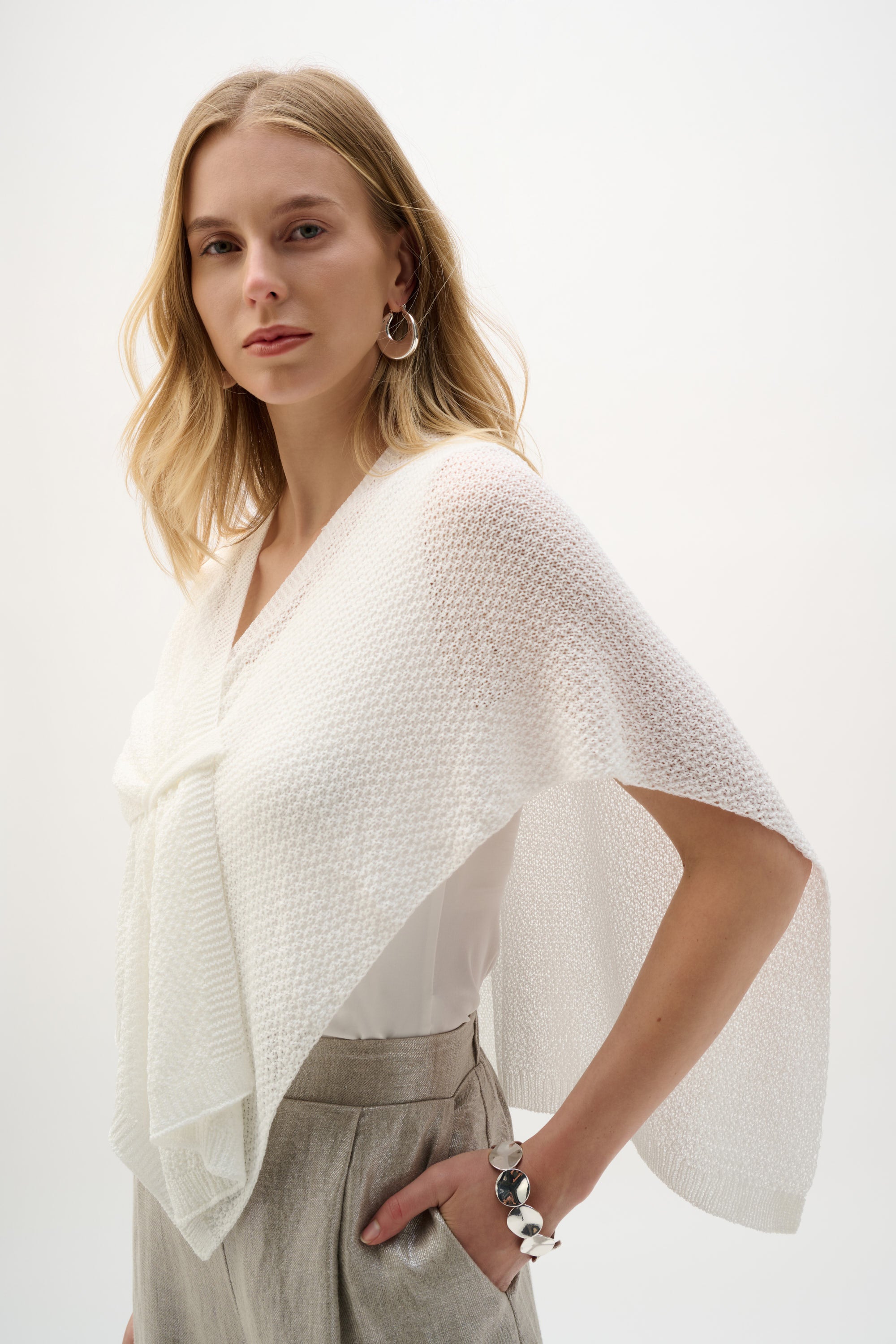 Pique Knit Cape