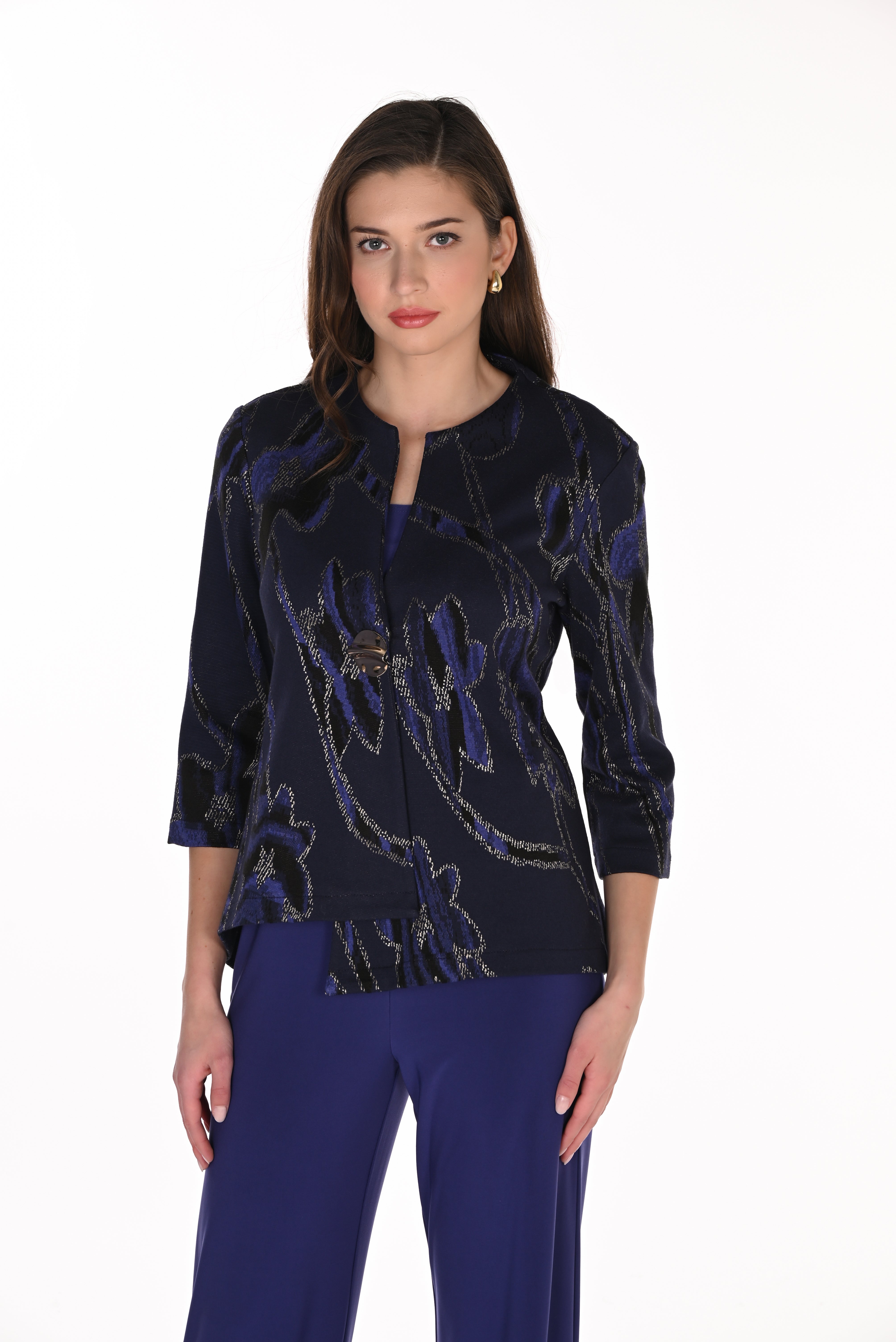 Abstract Knit Jacket
