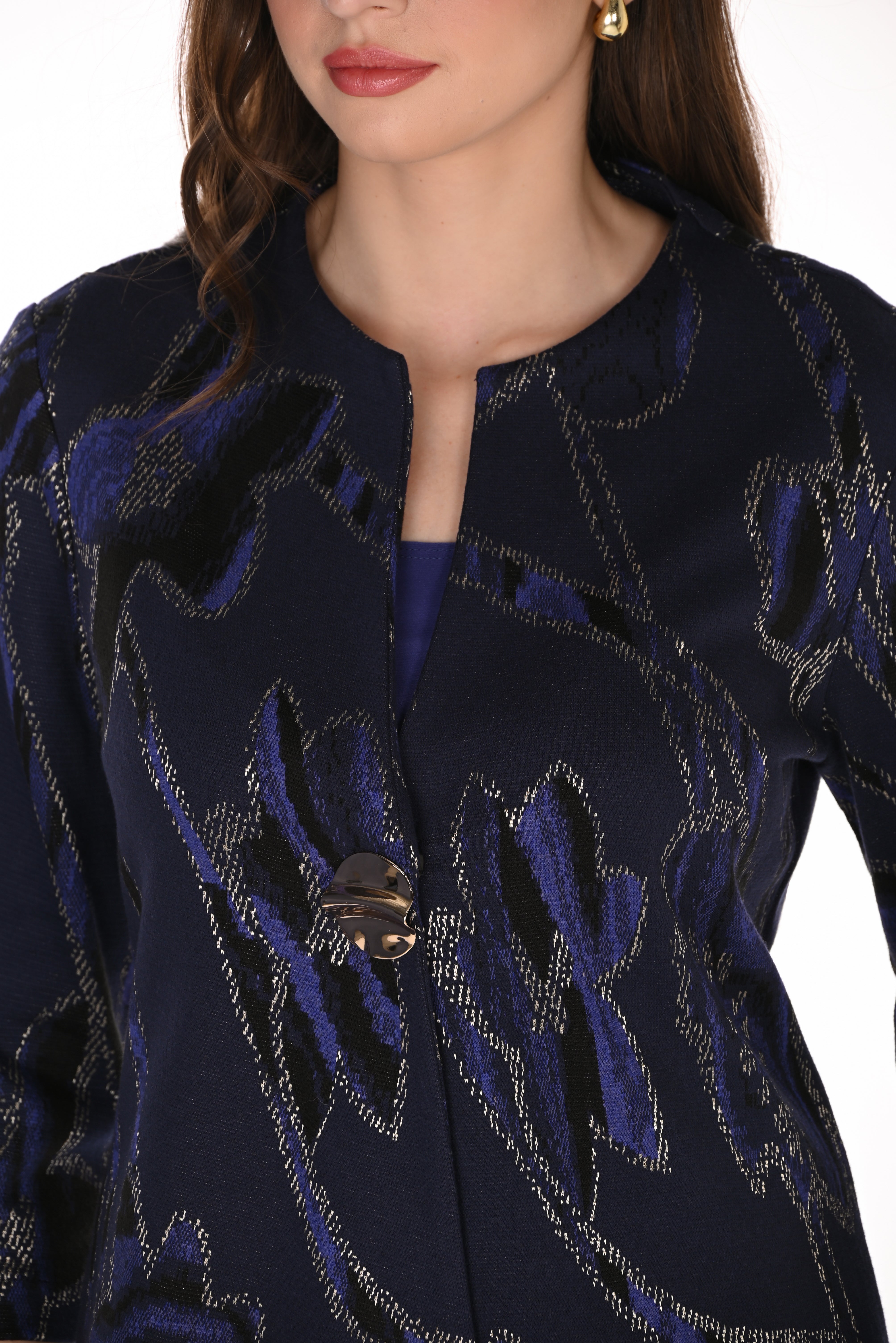 Abstract Knit Jacket