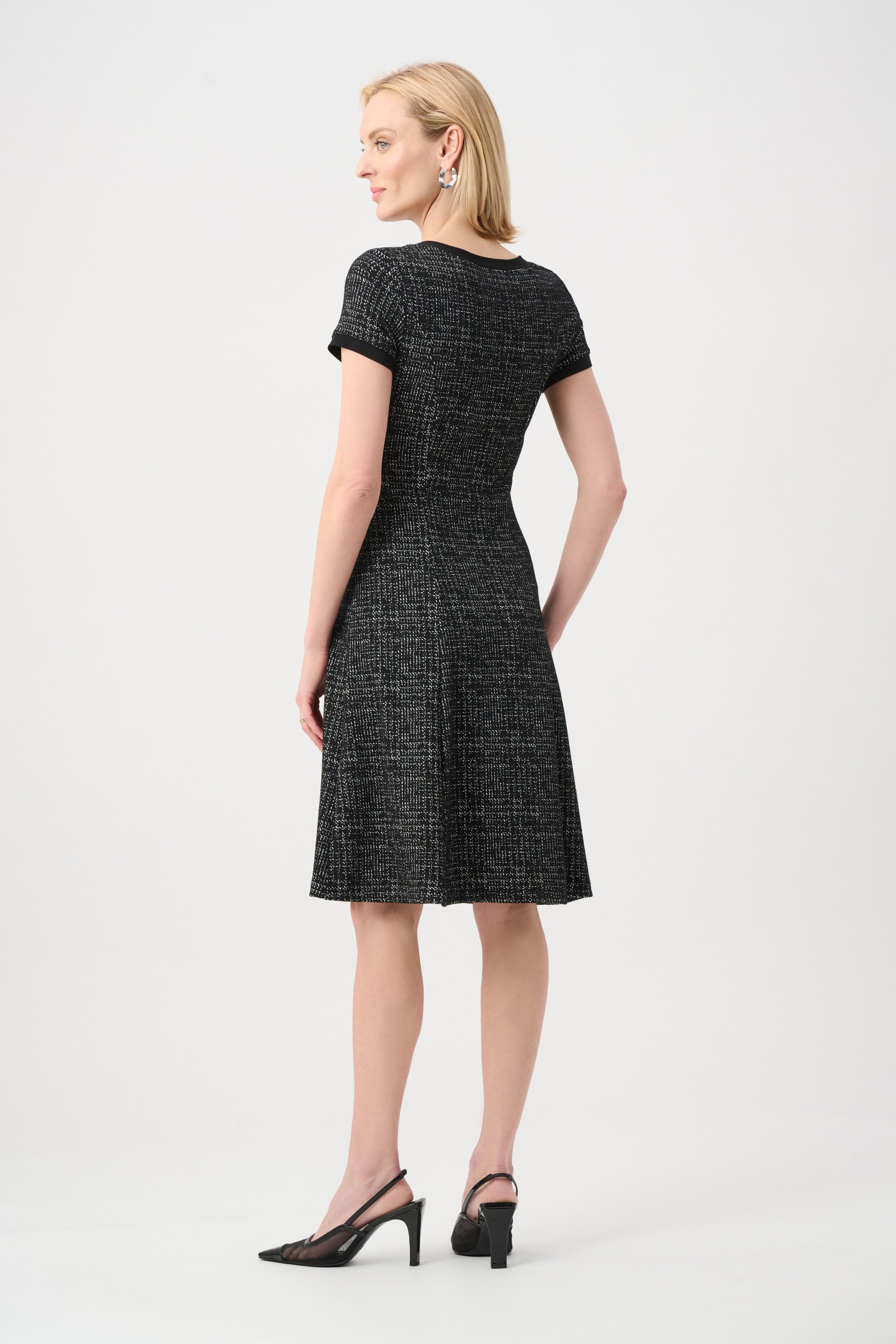 Tweed Lurex Knit Dress