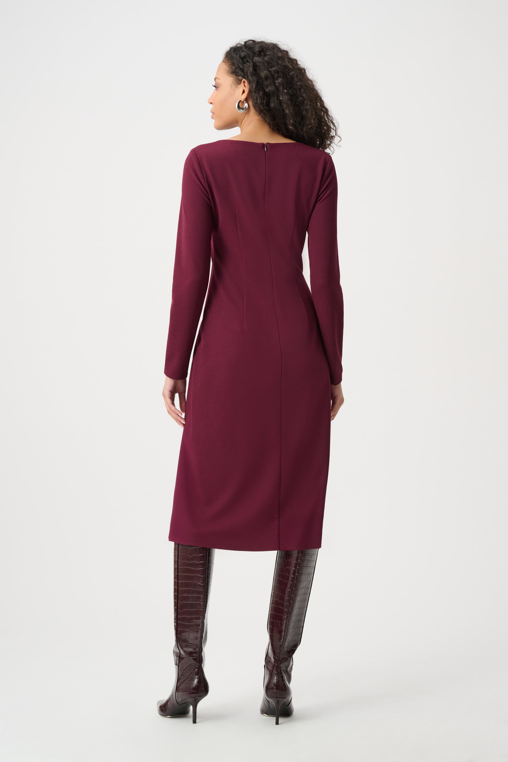Side Ruch Midi Dress