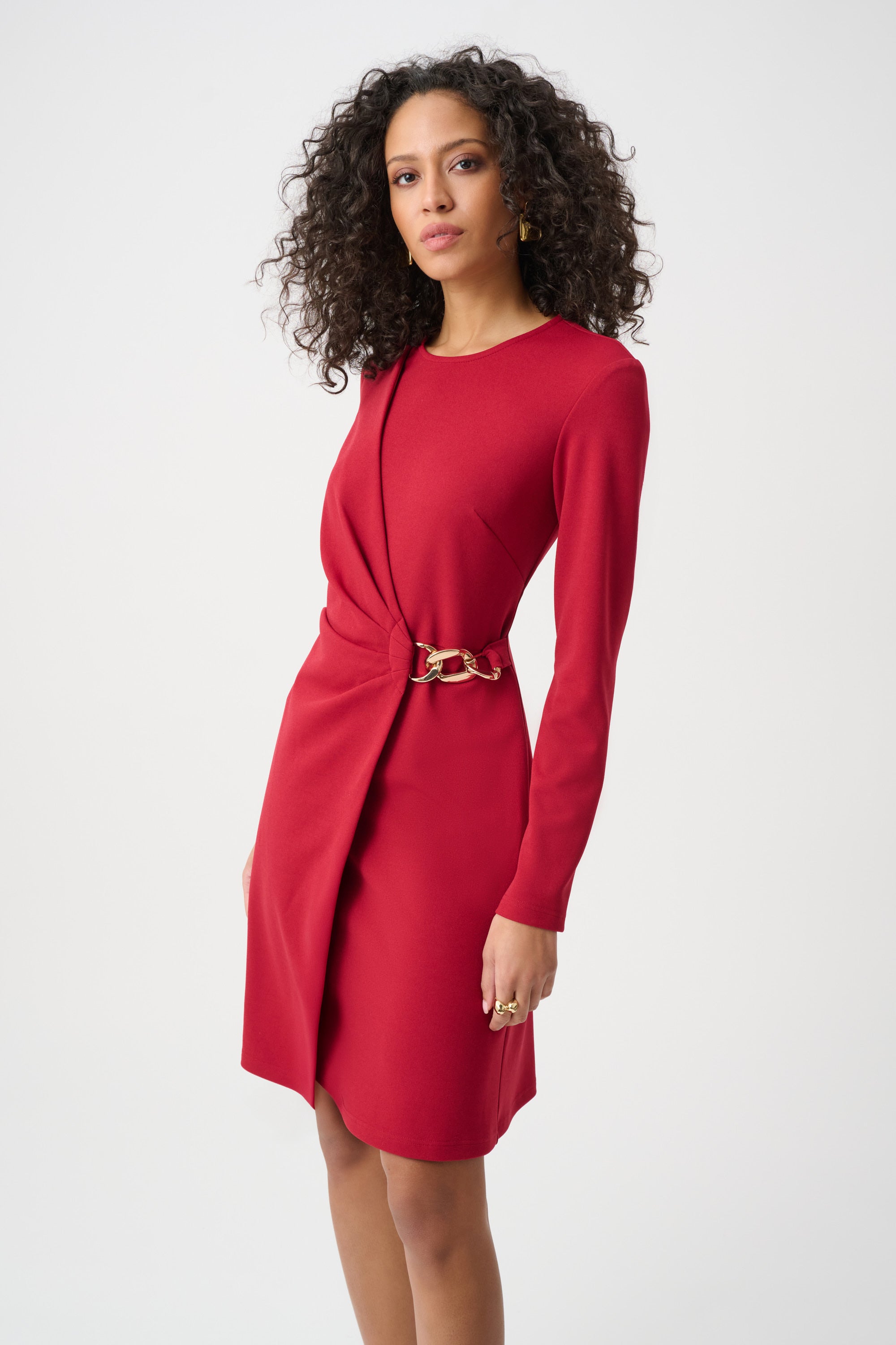 Fit & Flare Crepe Dress