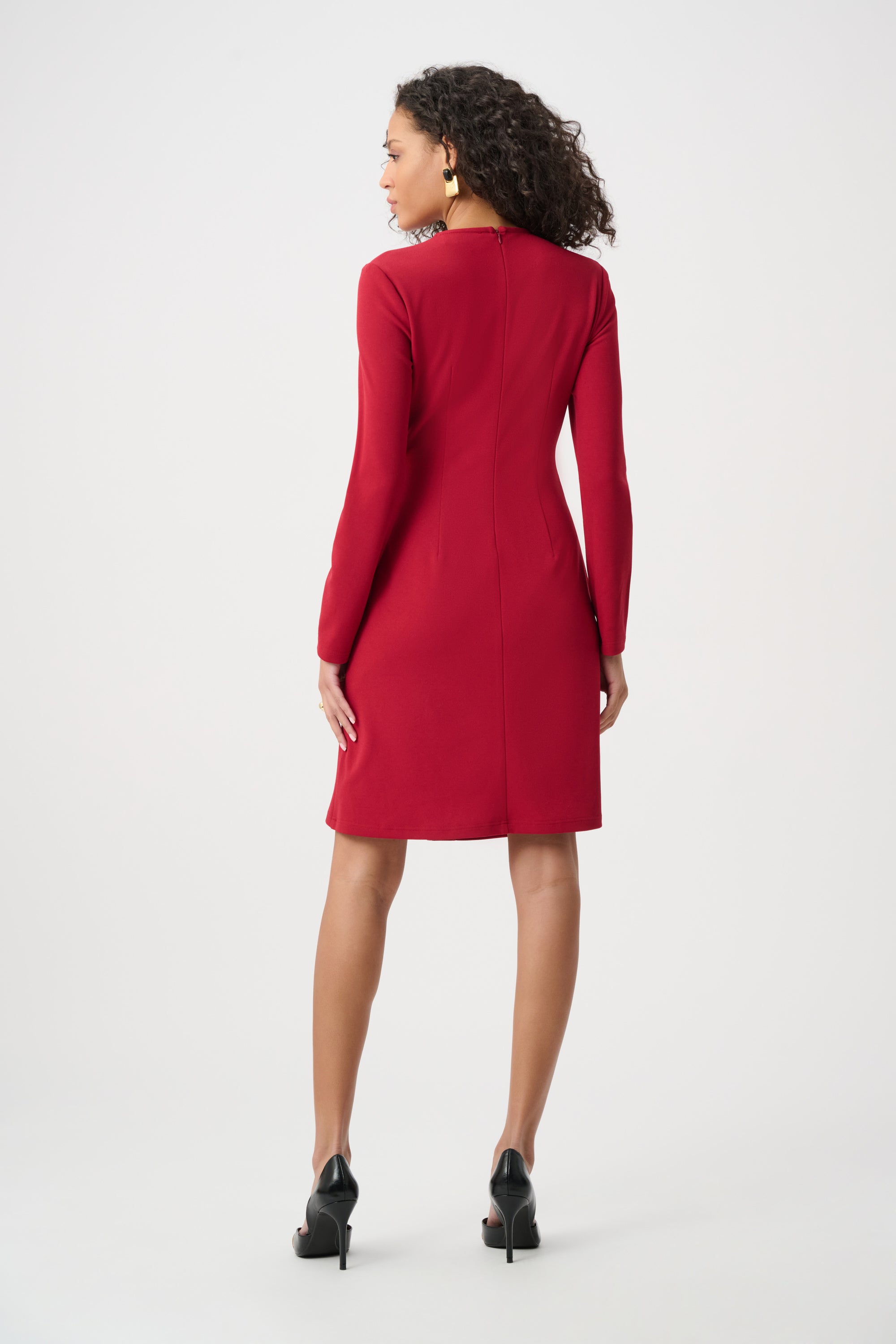 Fit & Flare Crepe Dress