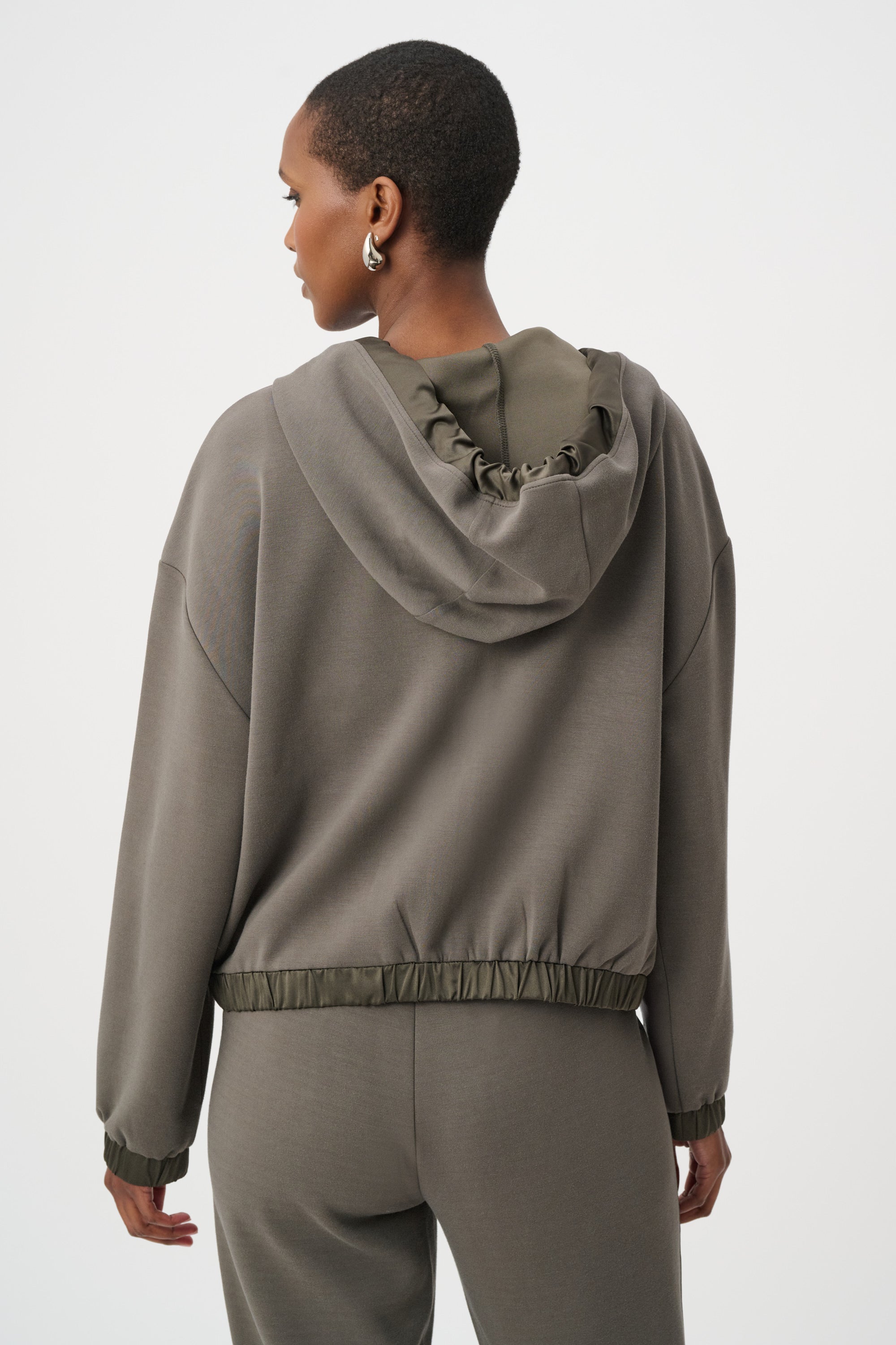 Zip Front Hooded Jacket