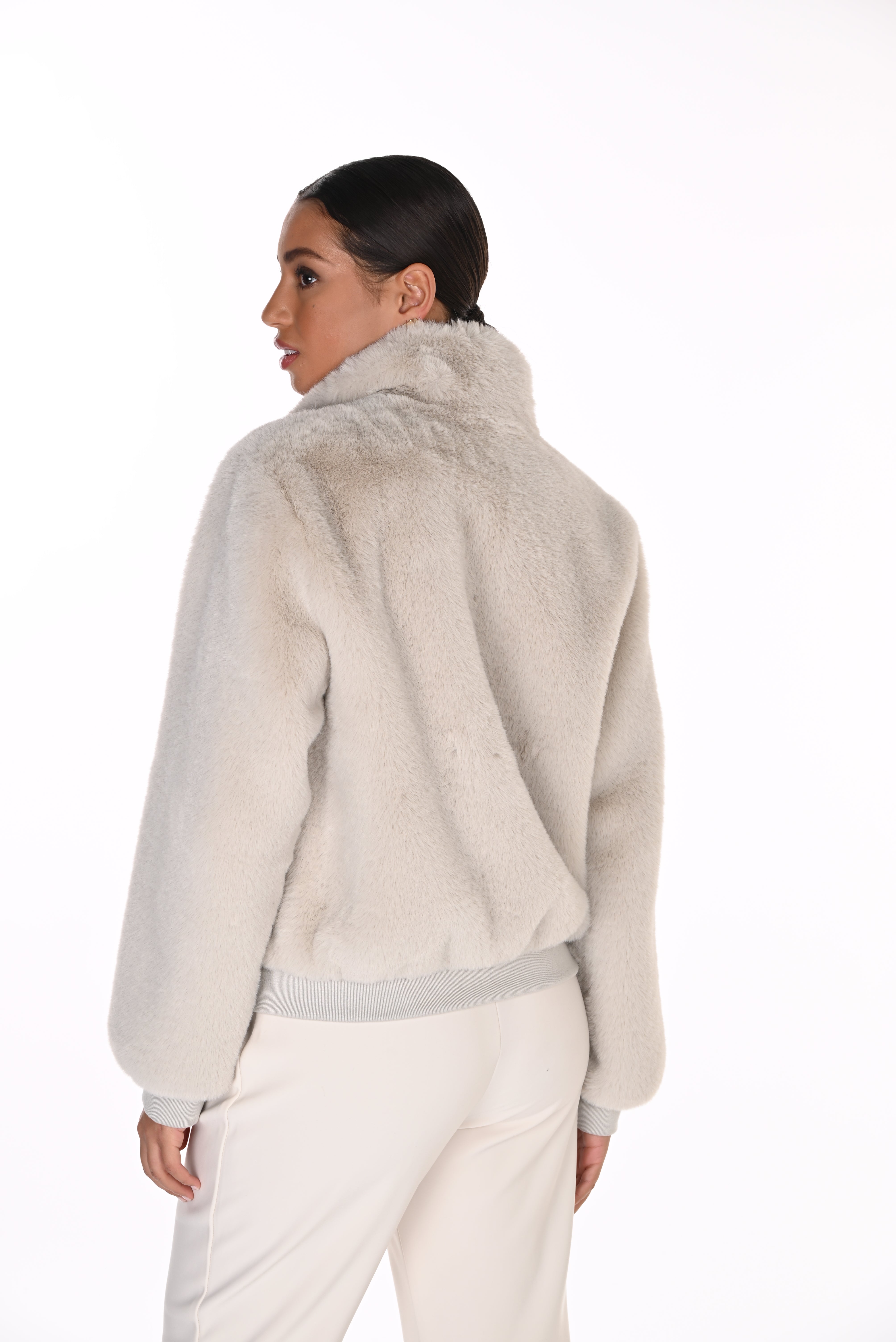 Faux Fur Bomber Jacket