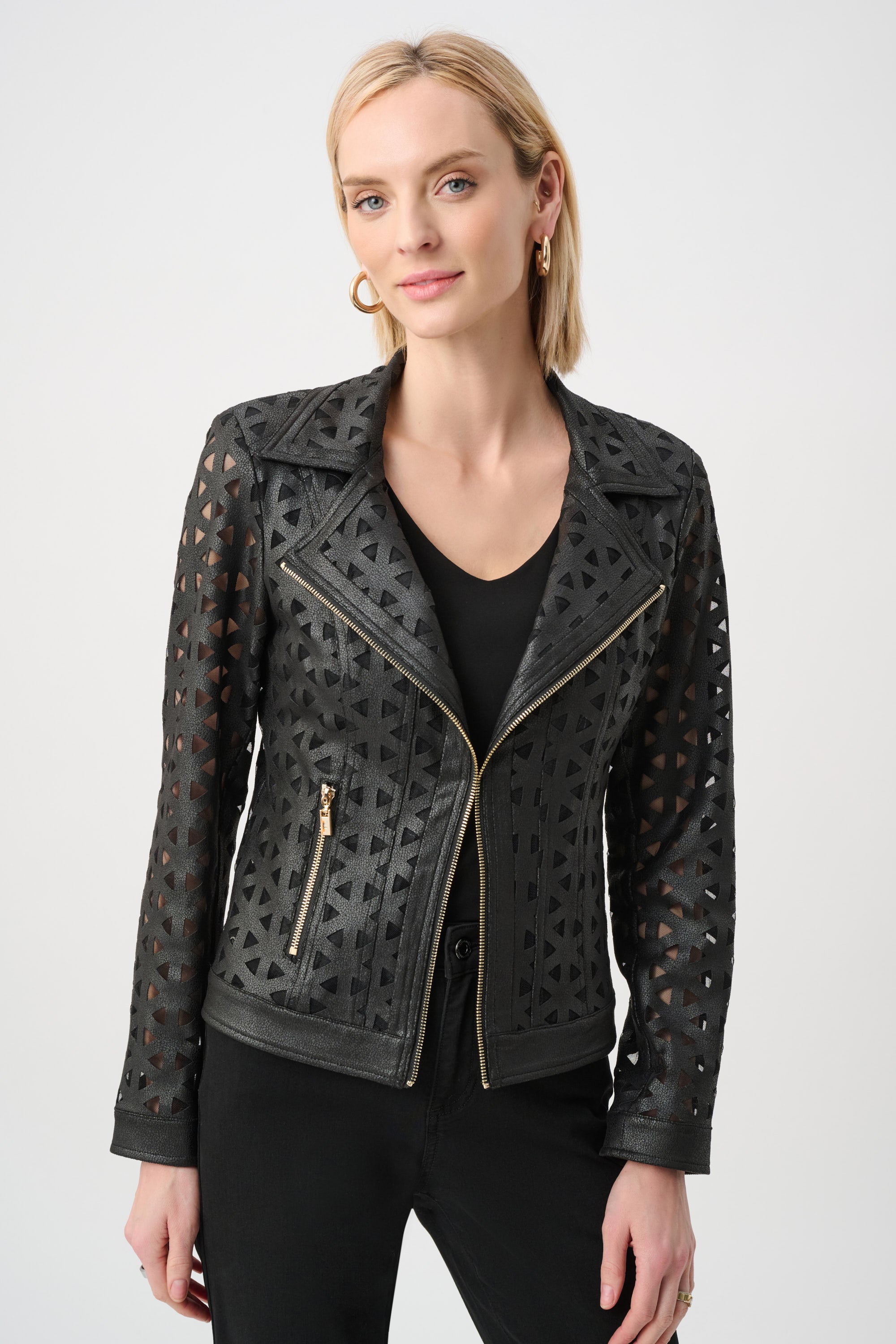 Faux Suede Moto Jacket