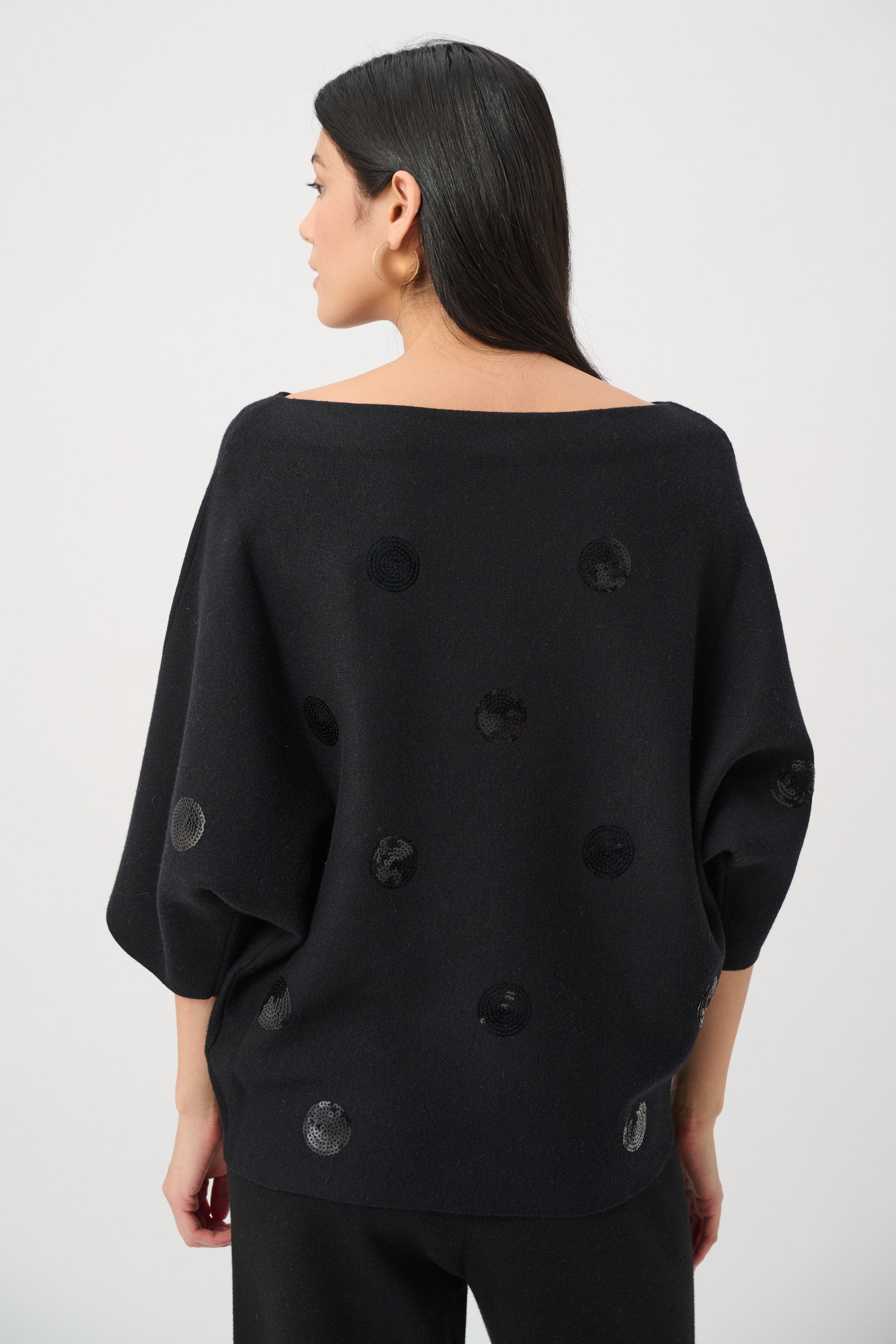 Circle Sequin Knit Top