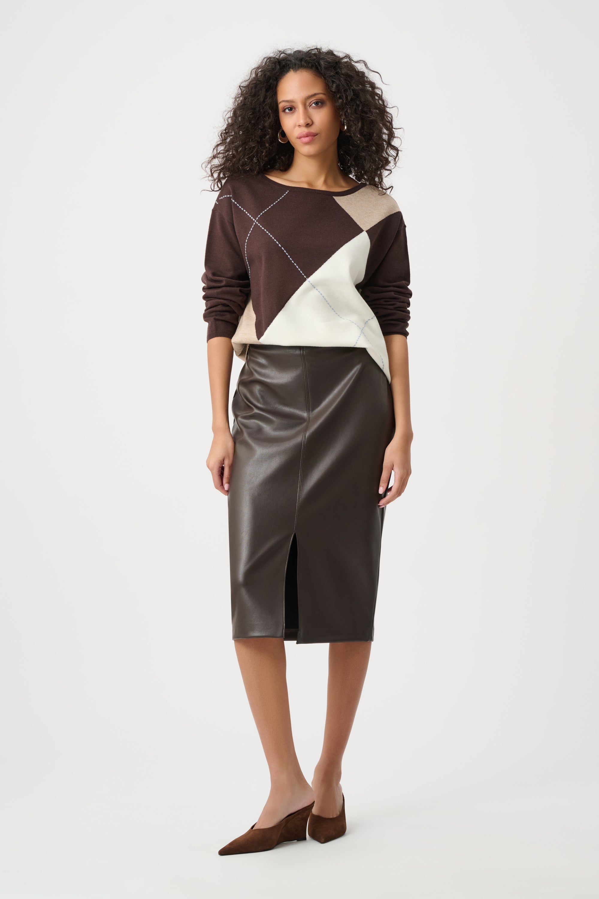 Argyle Knit Sweater