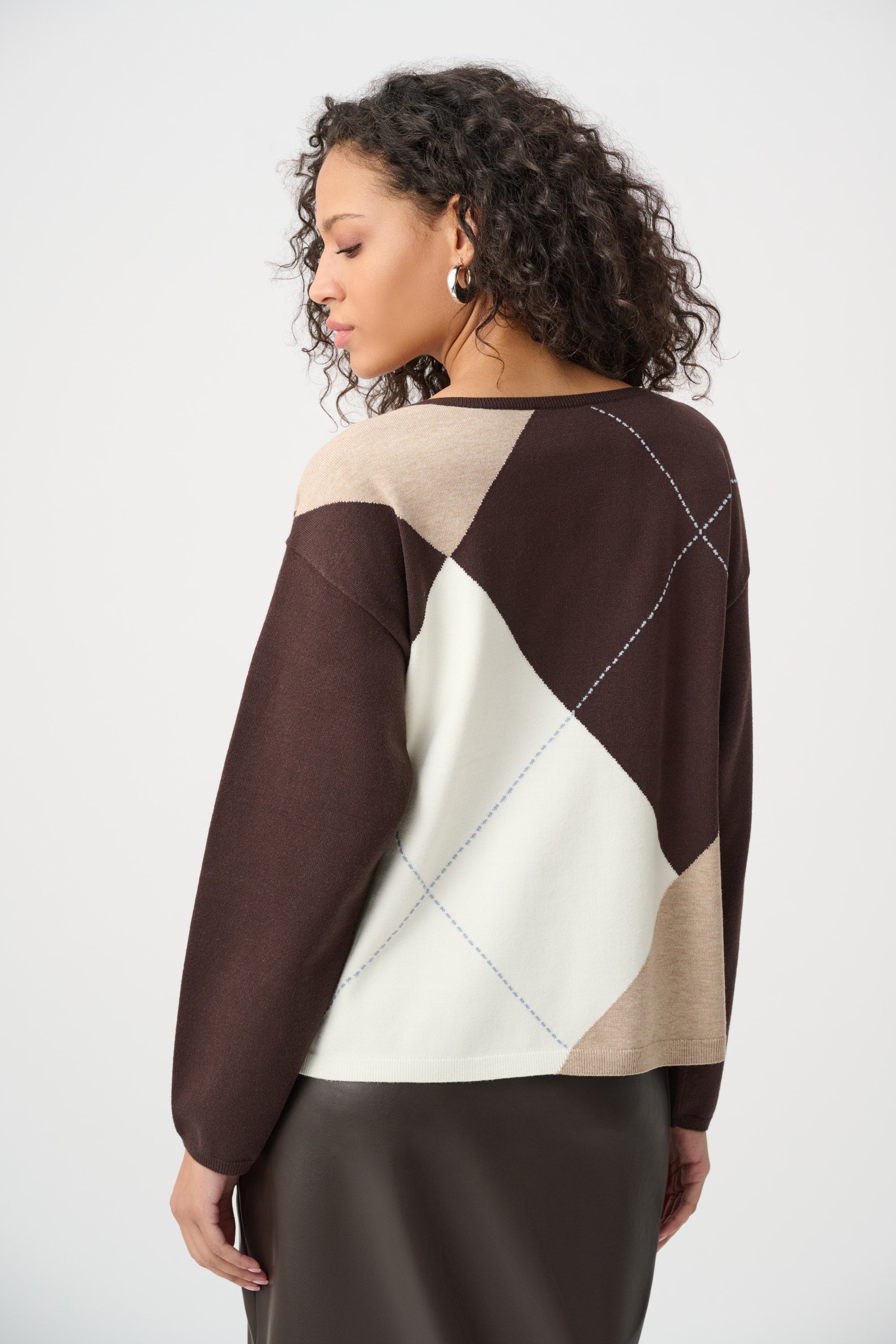 Argyle Knit Sweater