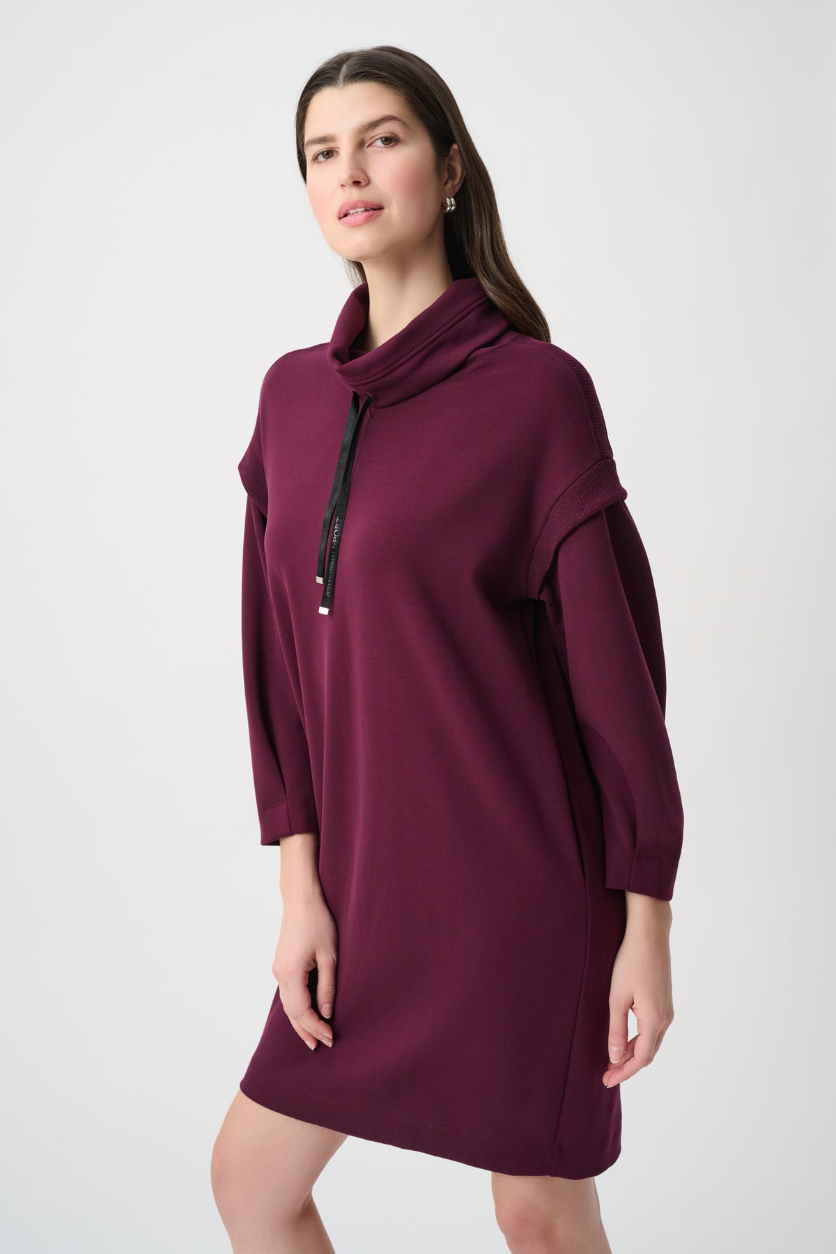 Cowl Neck Ponte Sheath