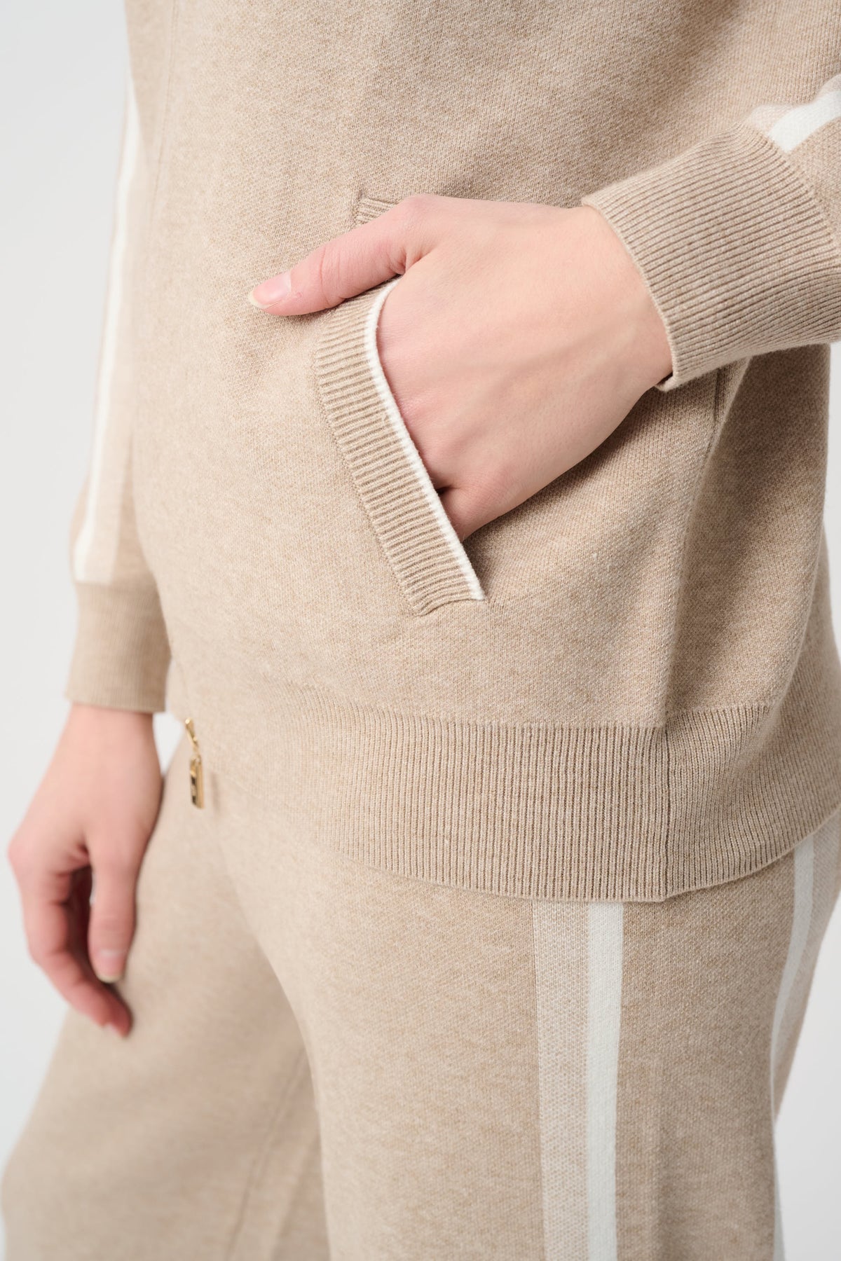Zip Front Knit Baseball Jacket