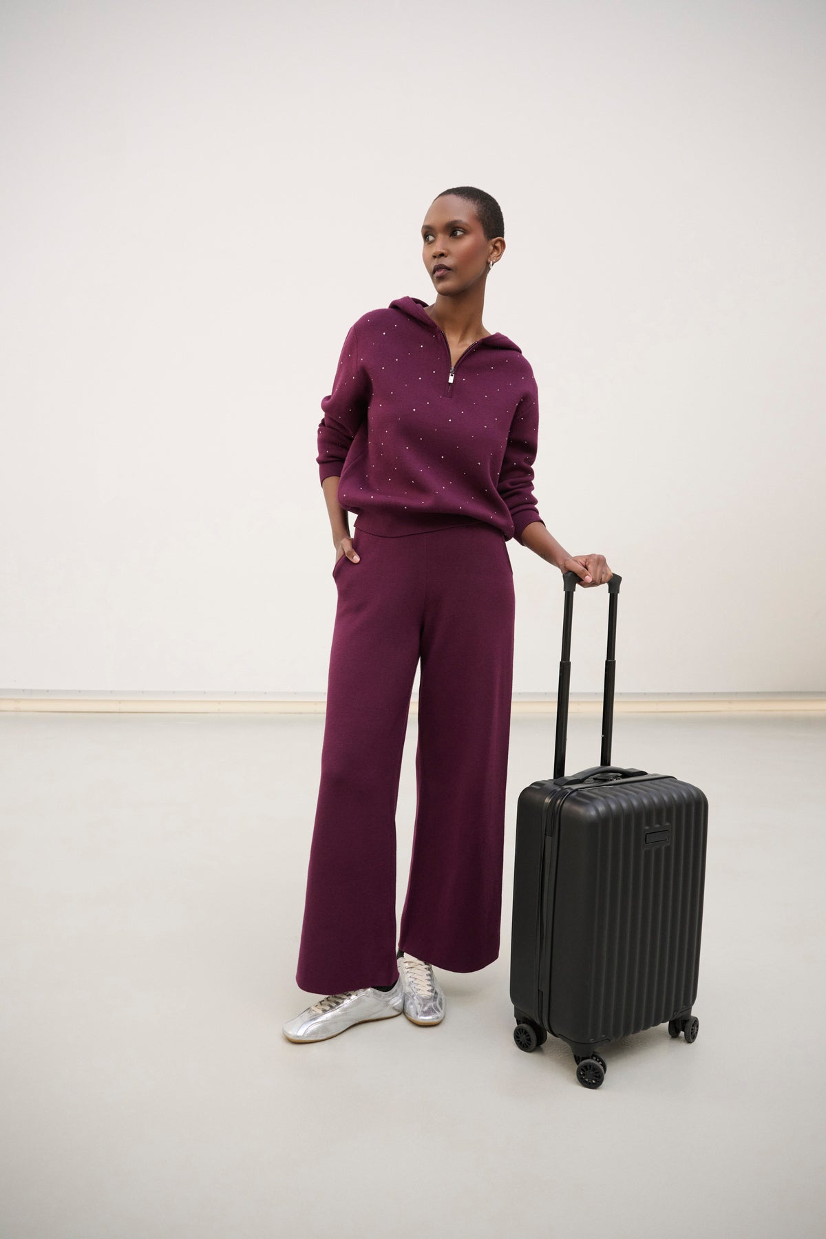 Wide Leg Knit Pant