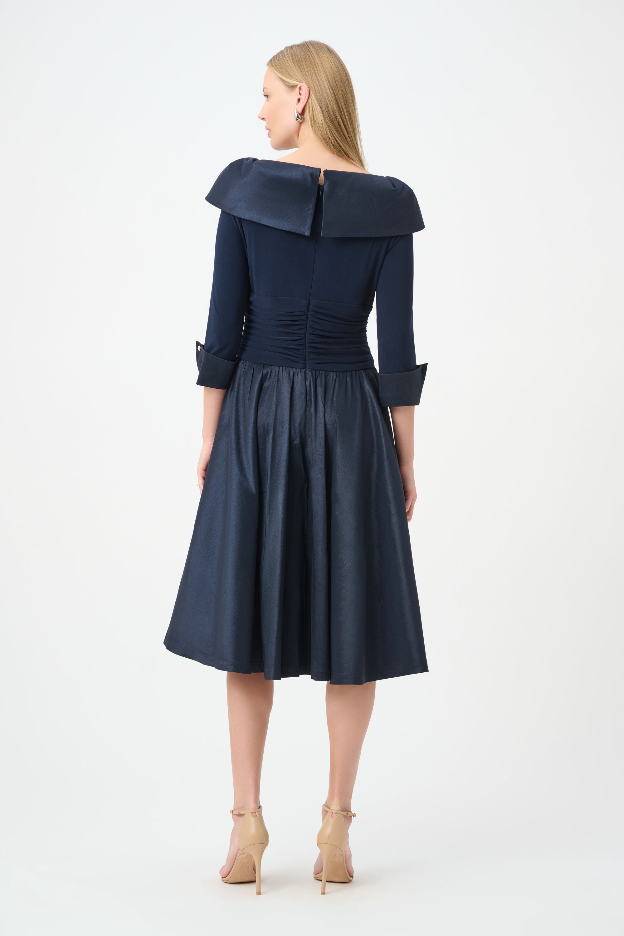Taffeta Off-the-Shoulder Dress