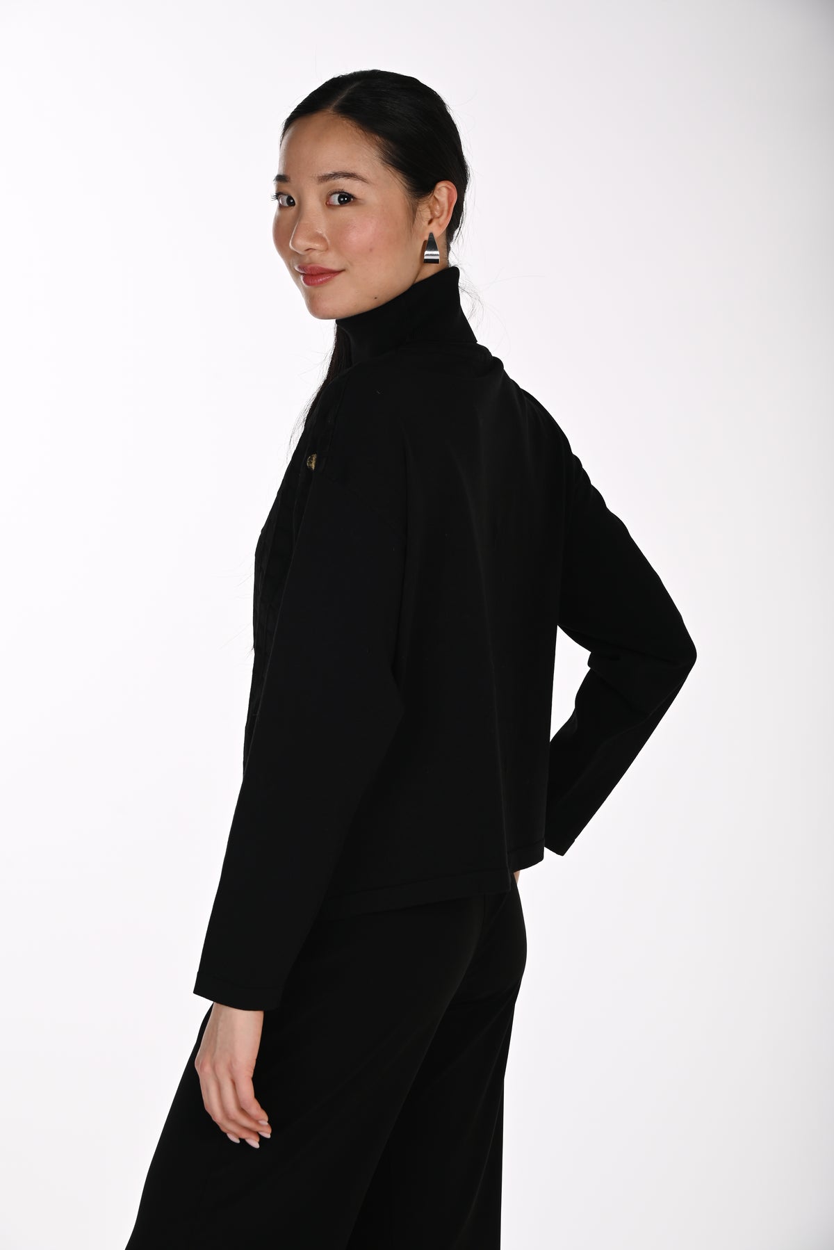 Paillette Turtle Neck Sweater