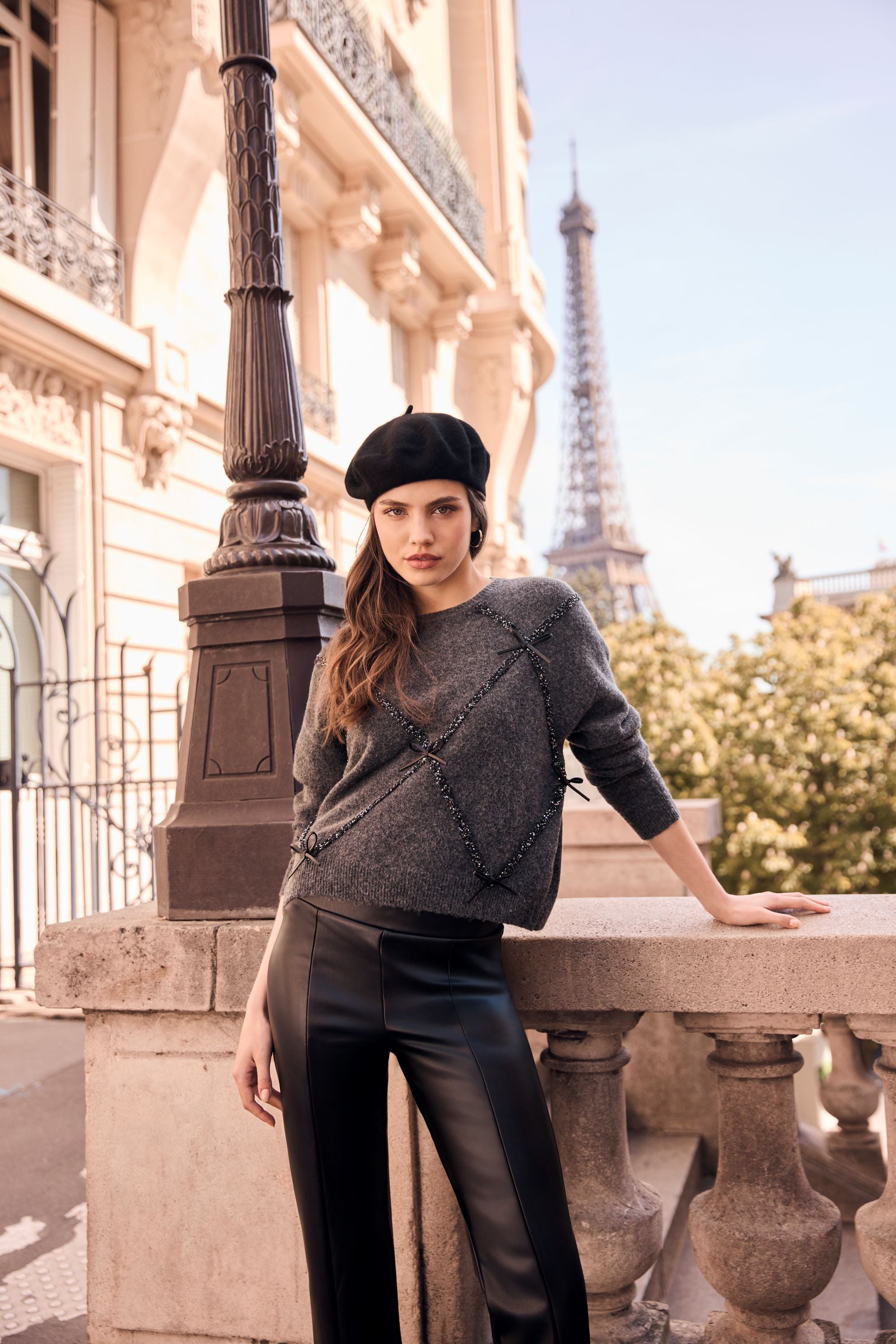 Sequin & Bow Sweater
