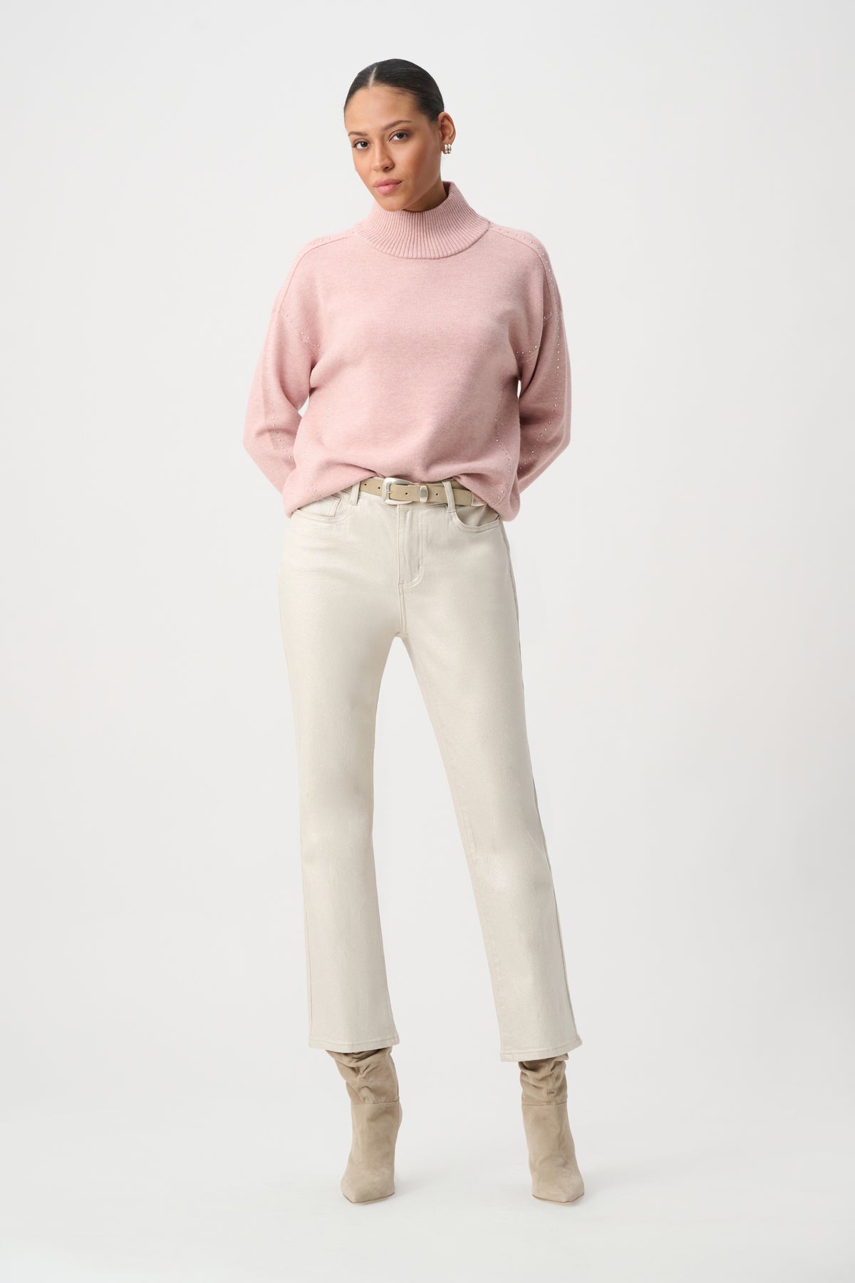 Straight Leg Metallic Jean