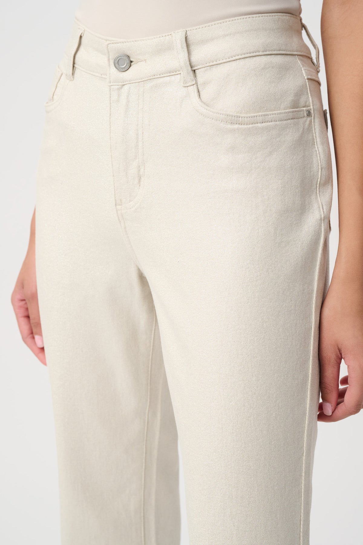 Straight Leg Metallic Jean