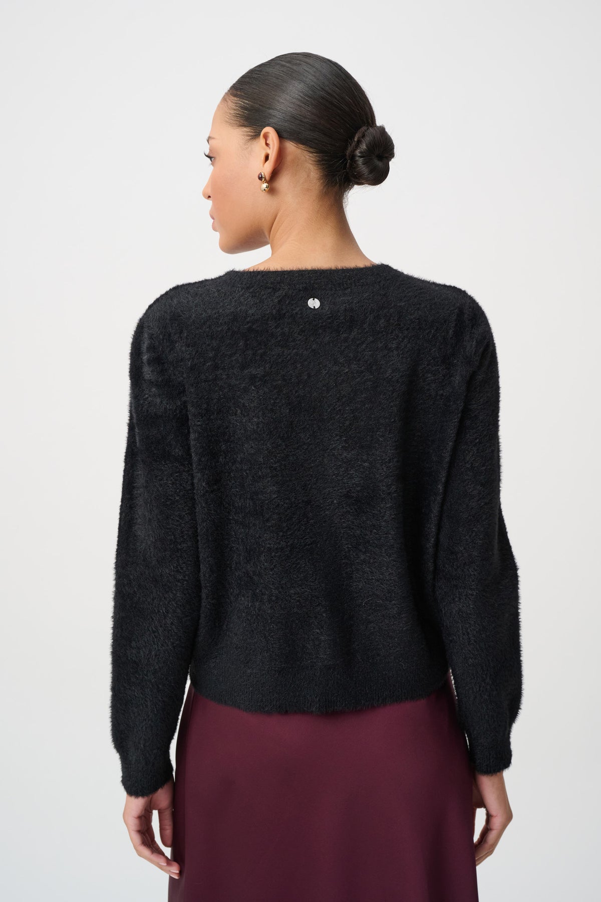 Eyelash Knit Snap Front Cardigan