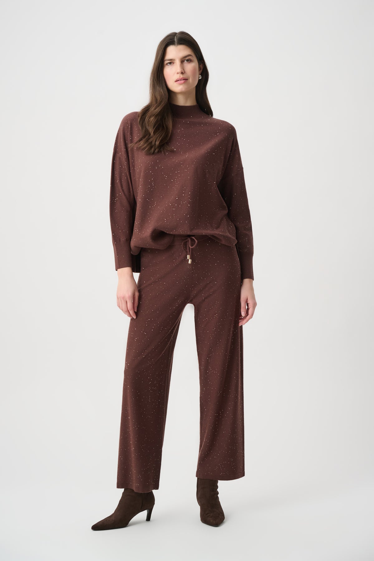 Mock Neck Sequin Sweater
