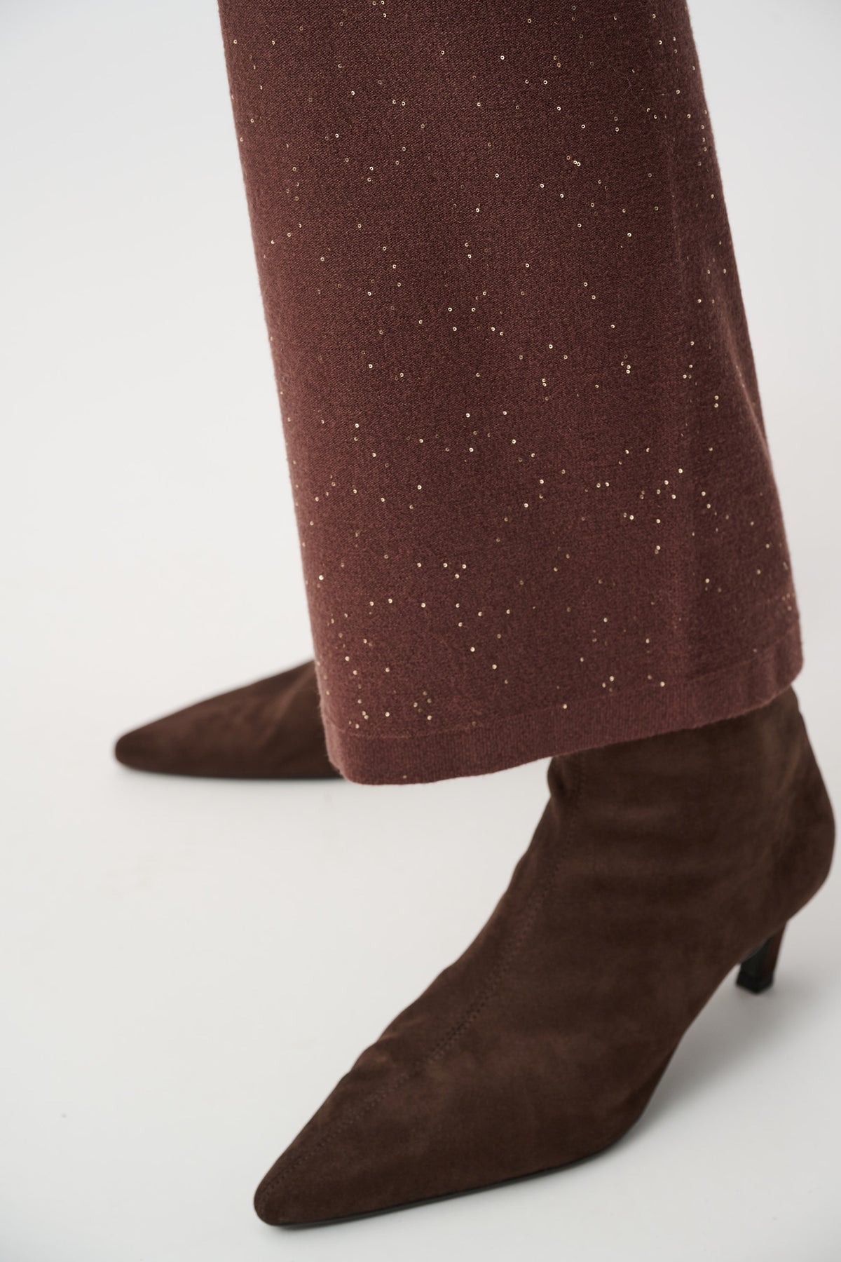 Crop Sequin Knit Pant