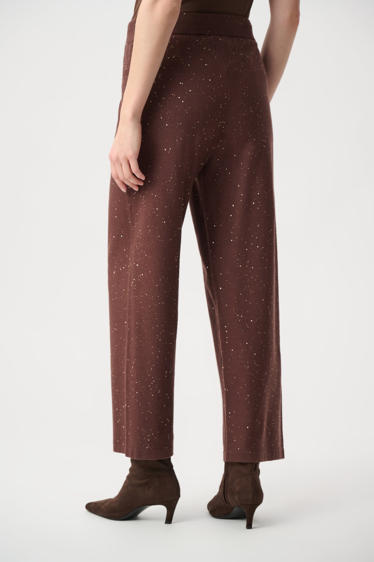 Crop Sequin Knit Pant