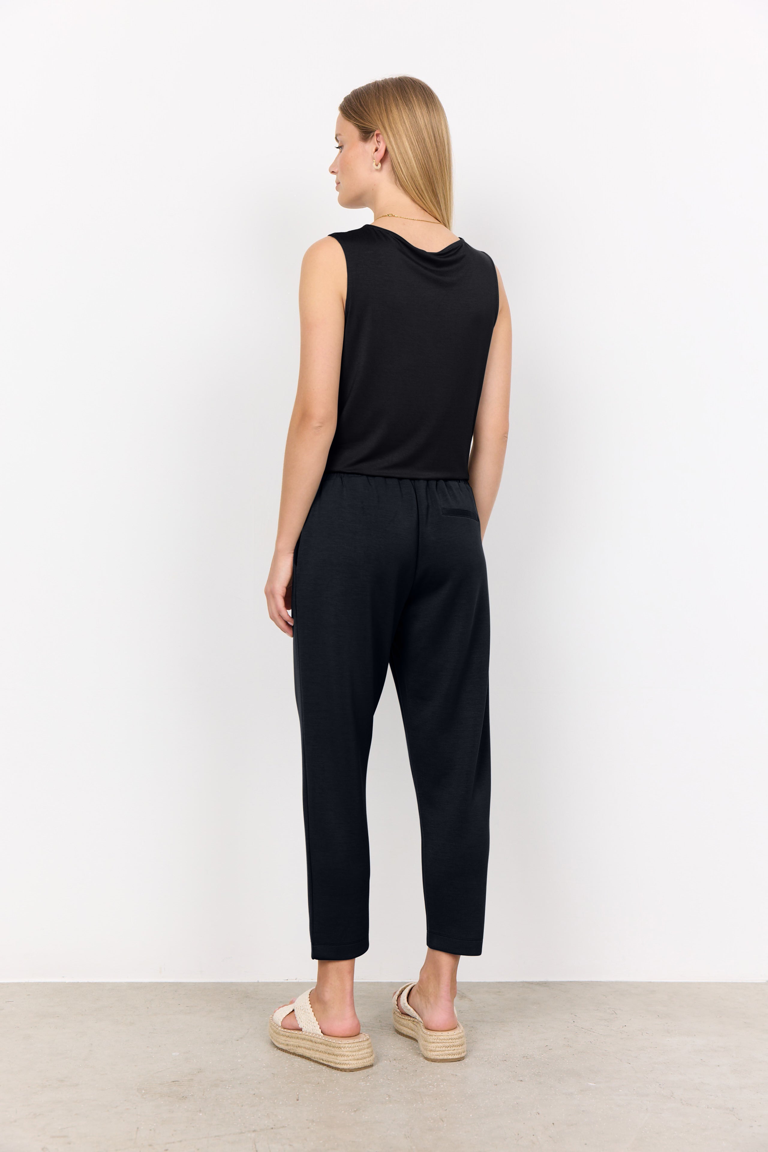 Sleeveless V-neck Jersey Top