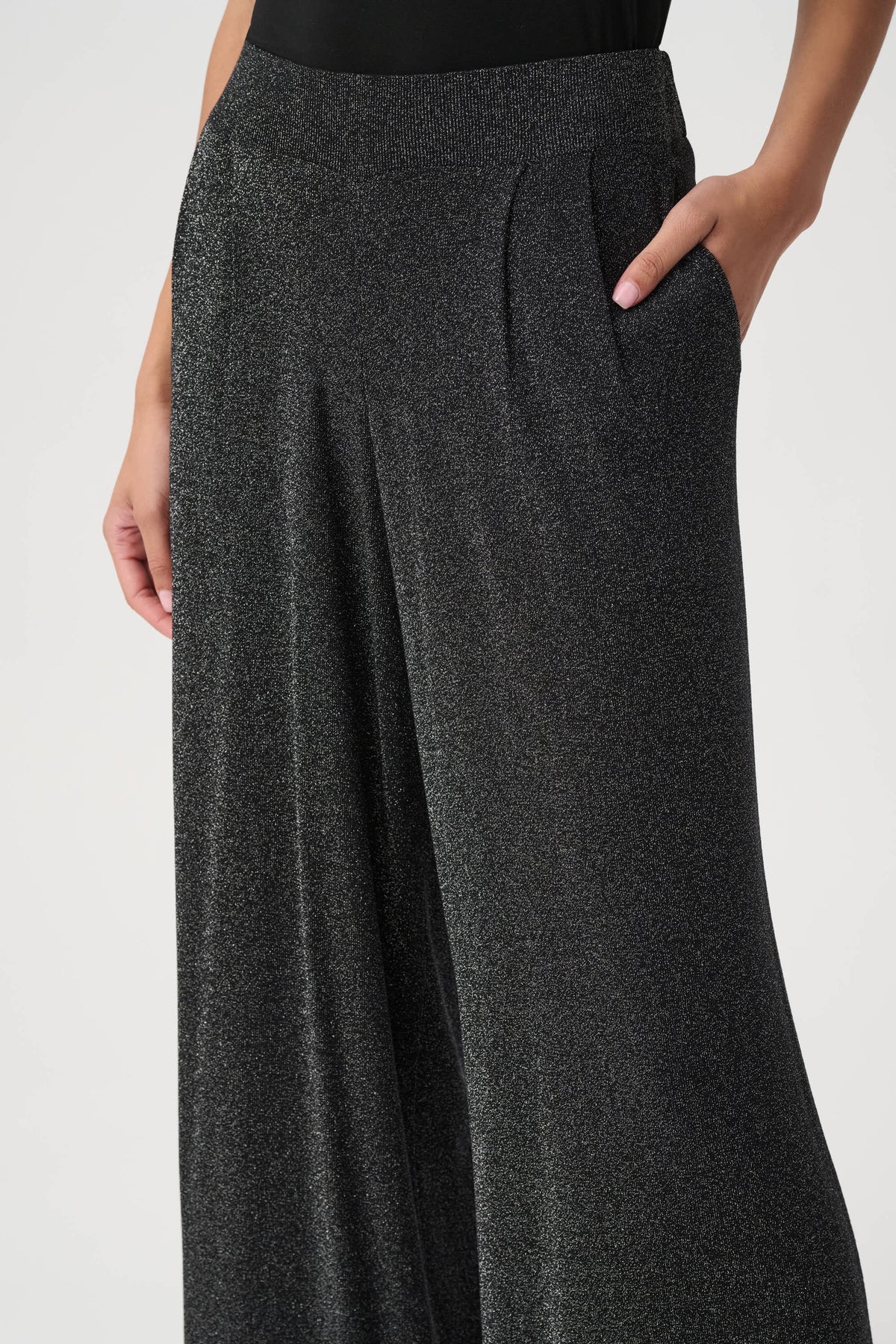 Wide Leg Lurex Pant