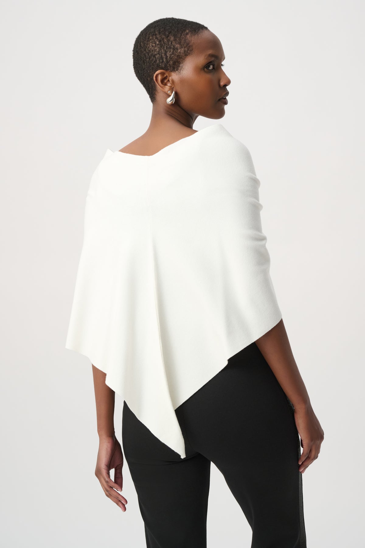 Faux Fur Trim Cape