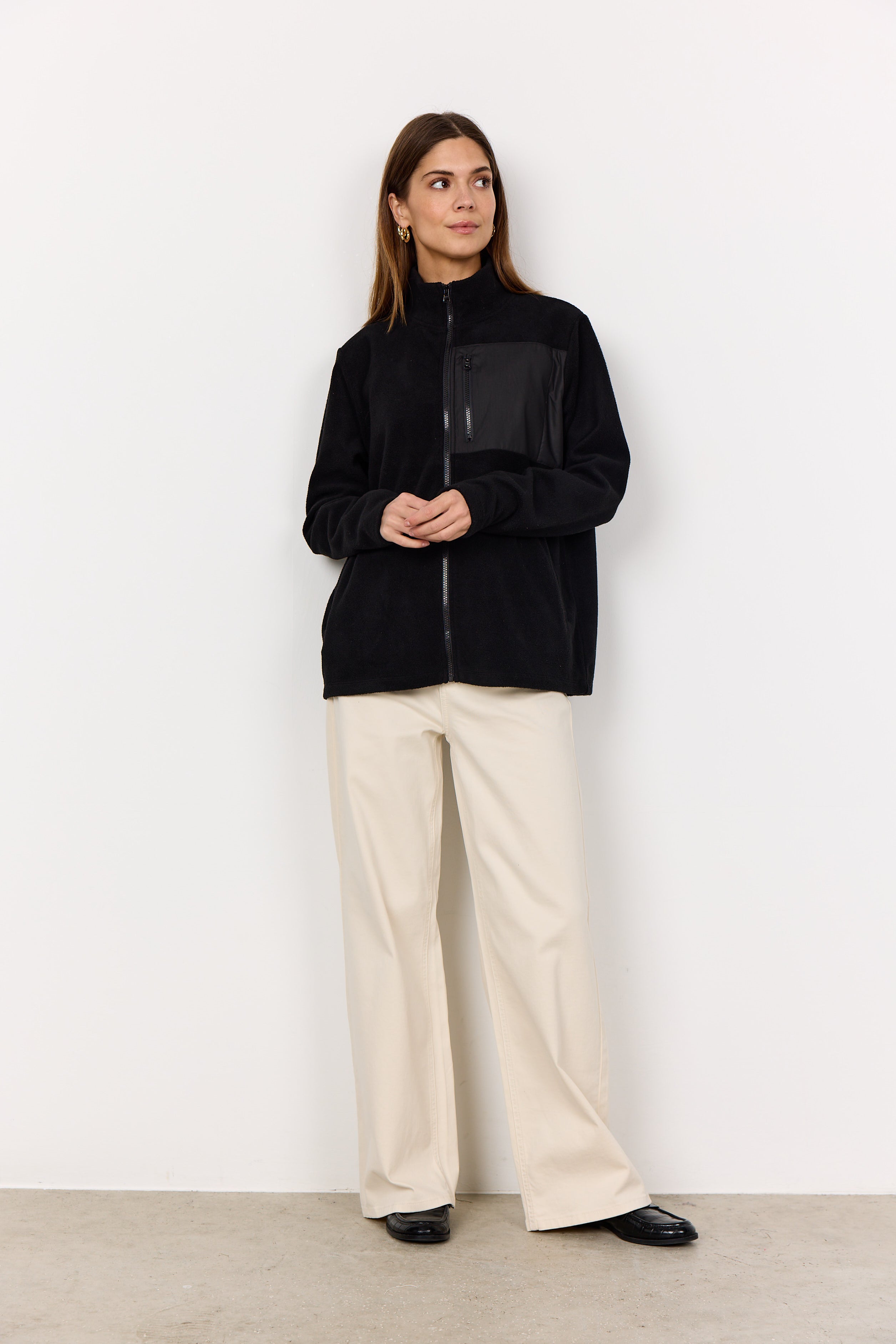 Zip Front Fleece Jacket