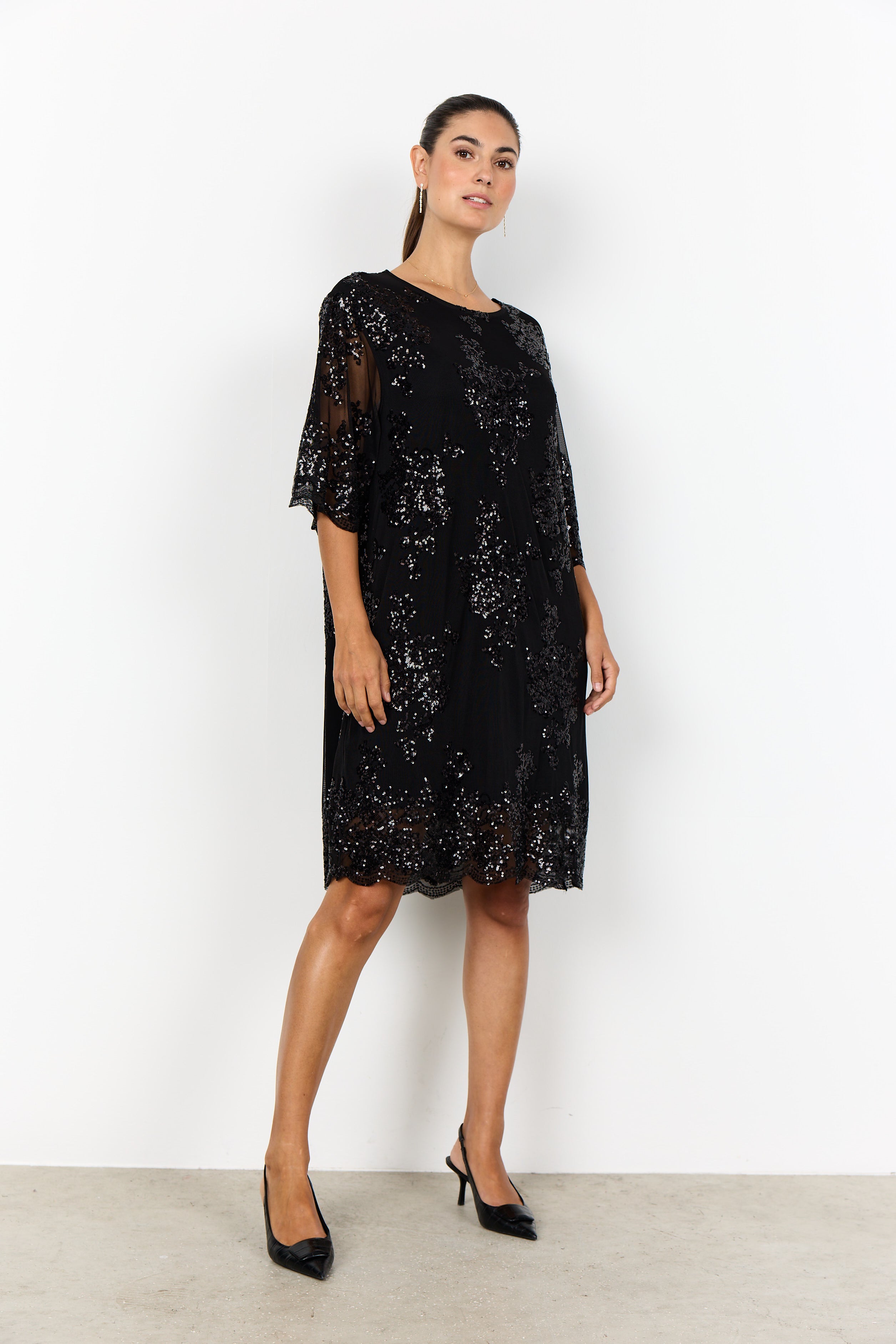 Sequin Mesh Dress