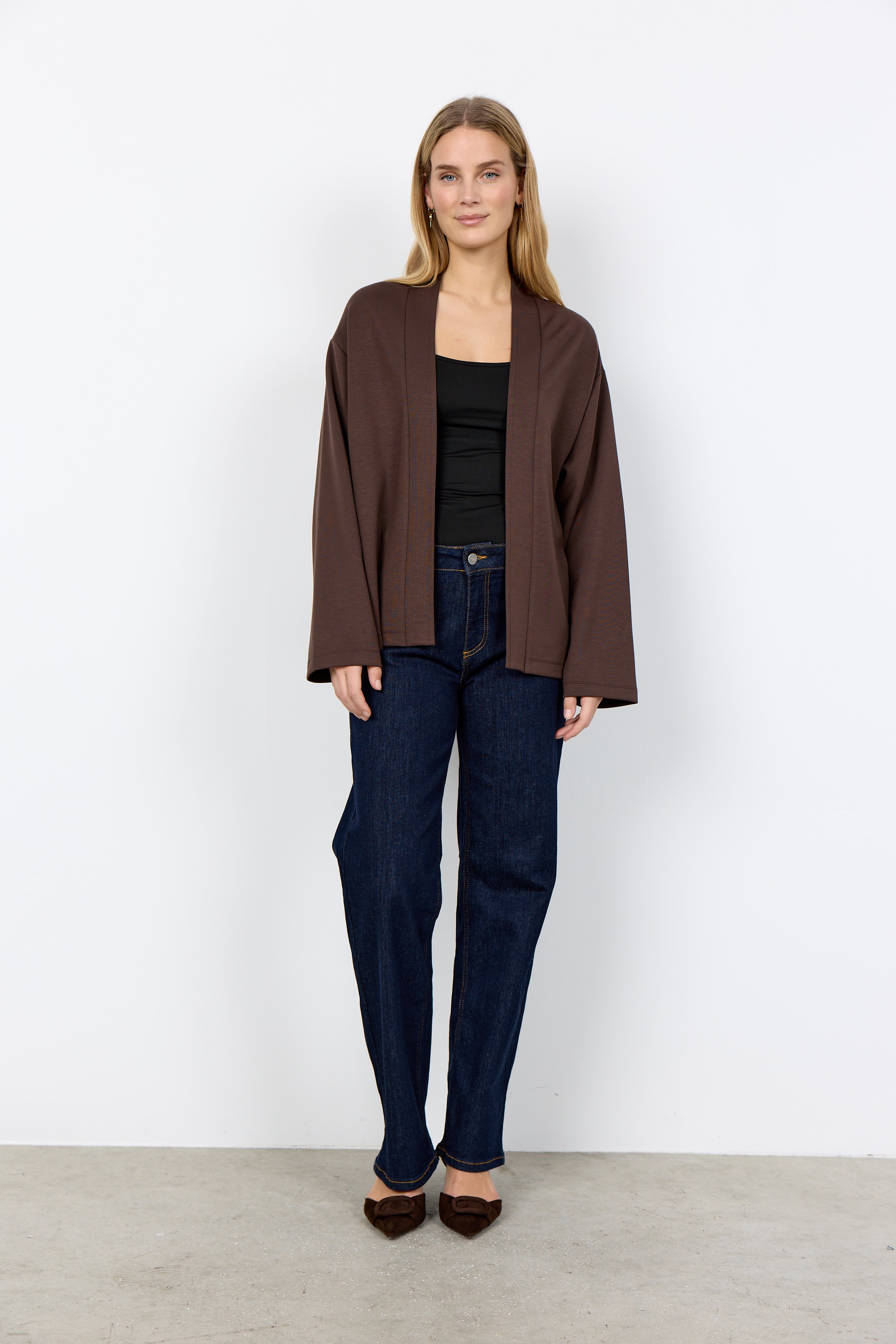 Jersey Banded Cardigan Jacket