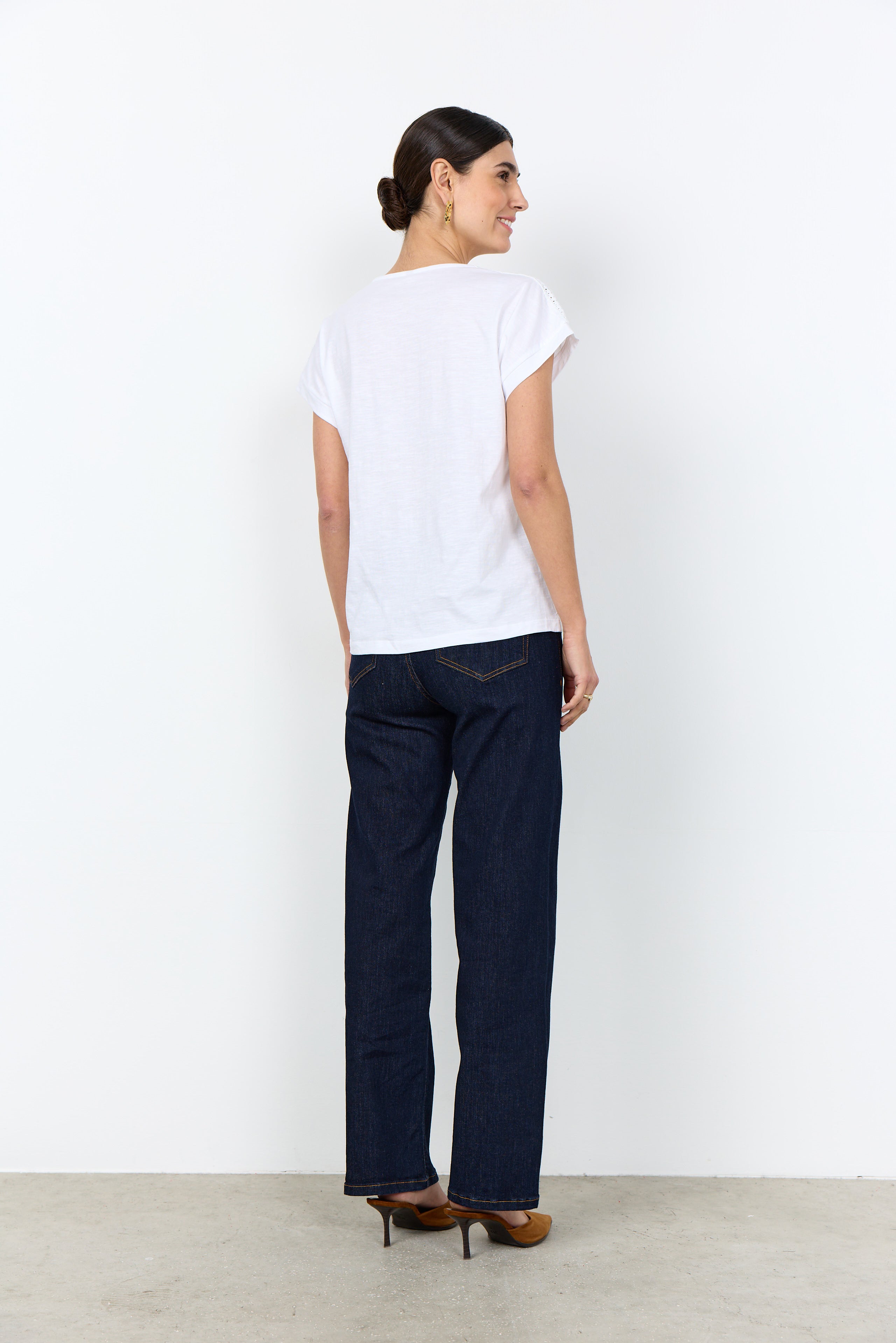 Lace Trim Cotton Top