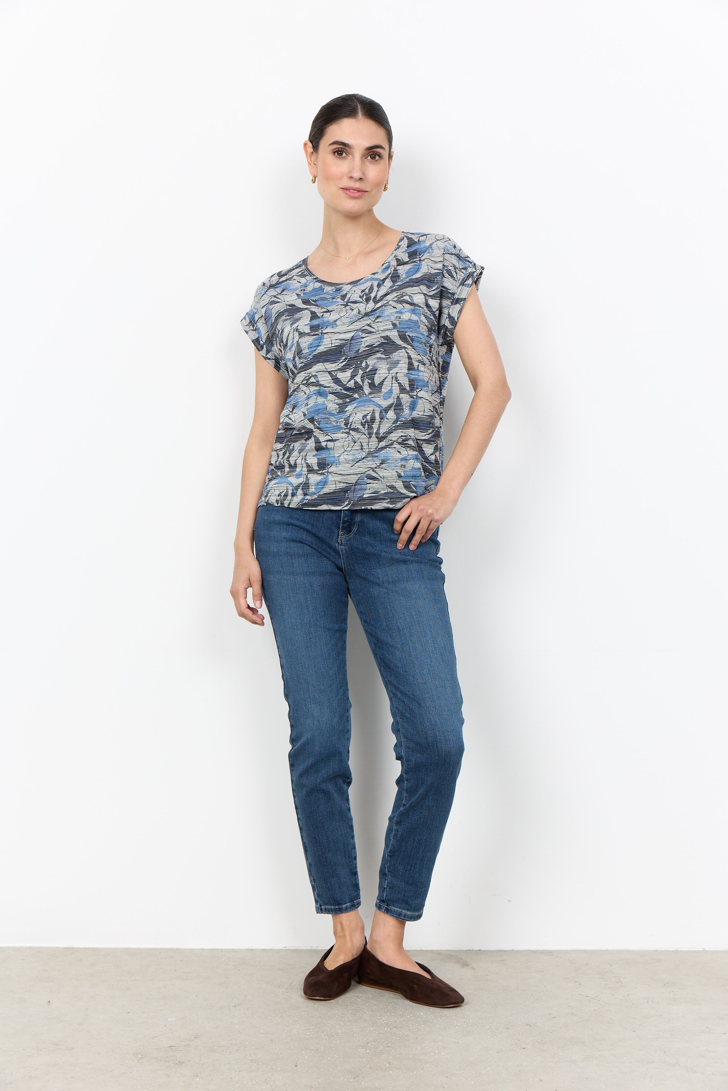 Floral Print Ottoman Top