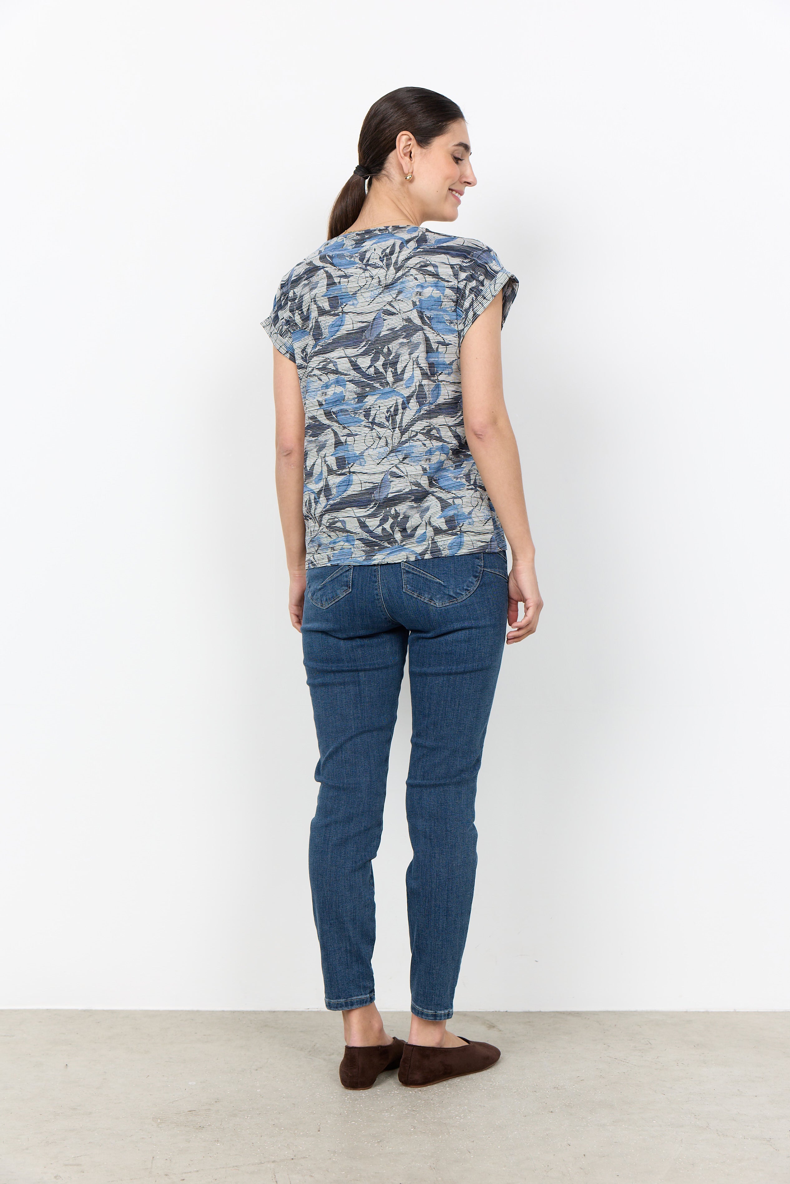 Floral Print Ottoman Top